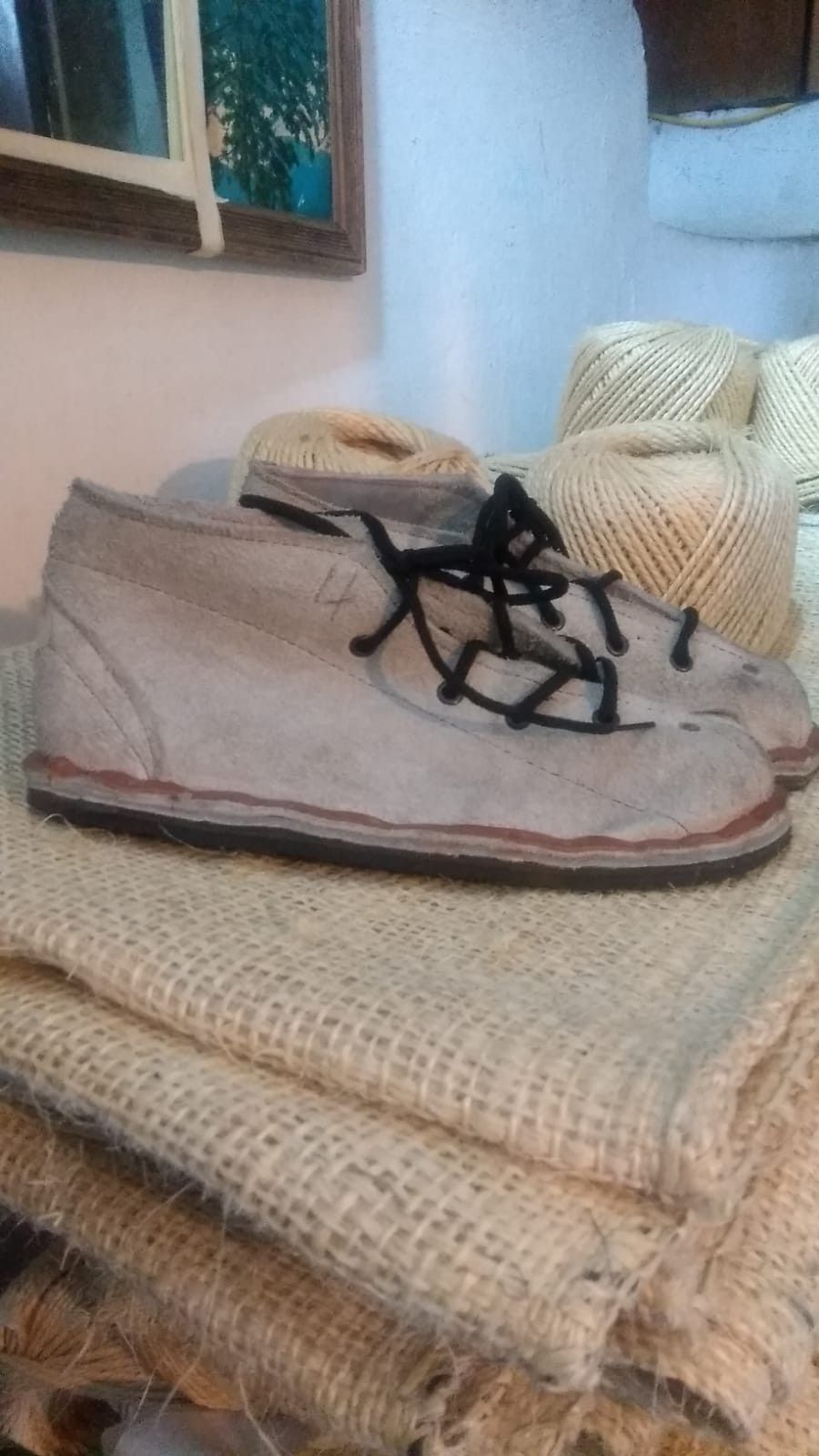 Other Artisan Mexican handmade leather shoes with tire soles Size US 9.5 / EU 42-43 - 4 Thumbnail