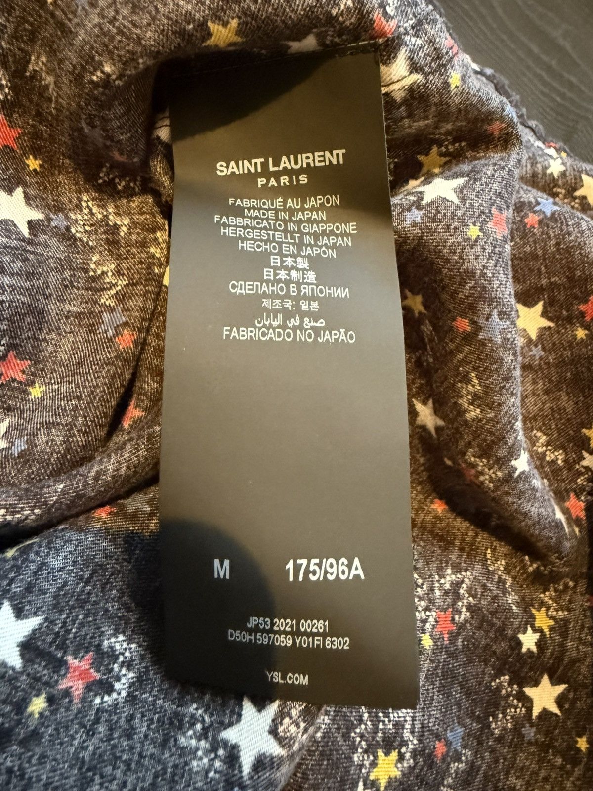 Saint Laurent Paris Saint Laurent star print western black shirt Size US M / EU 48-50 / 2 - 20 Thumbnail