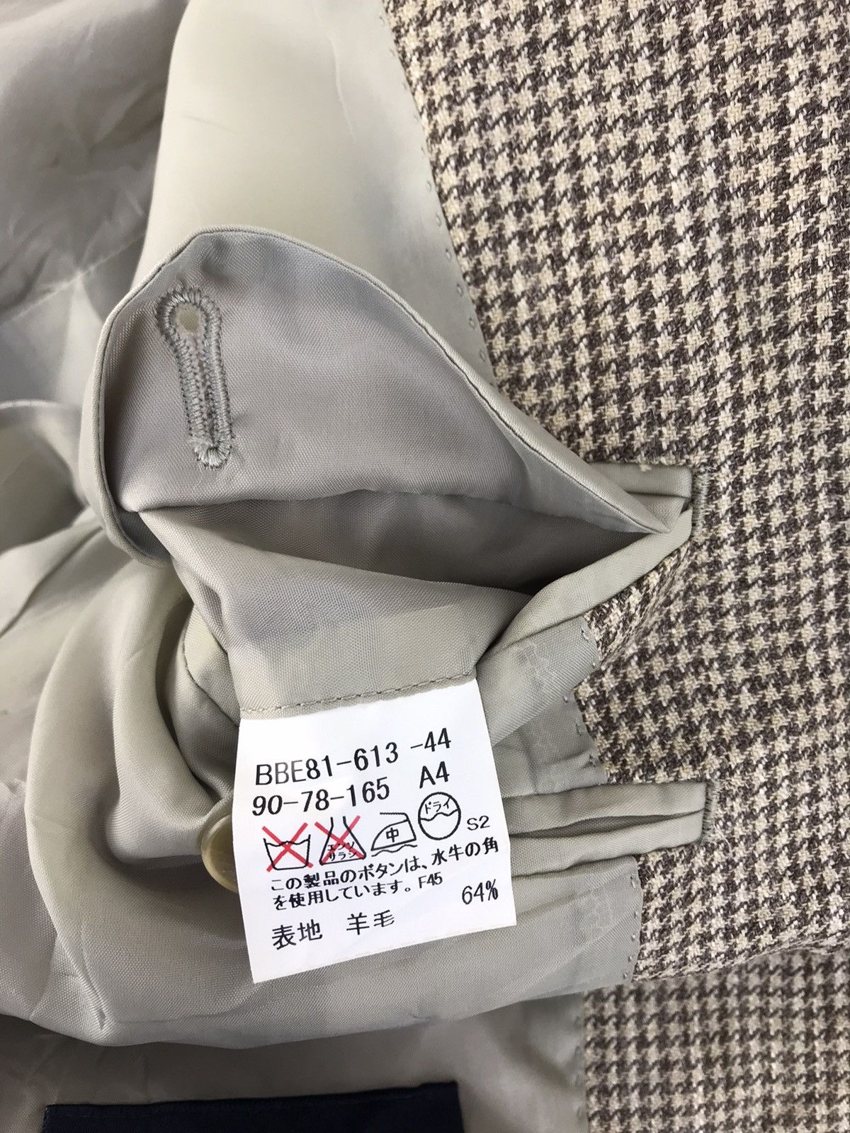 Burberry Burberry London Blazer Coat Jacket Mini Houndstooth Design Size 42R - 7 Thumbnail