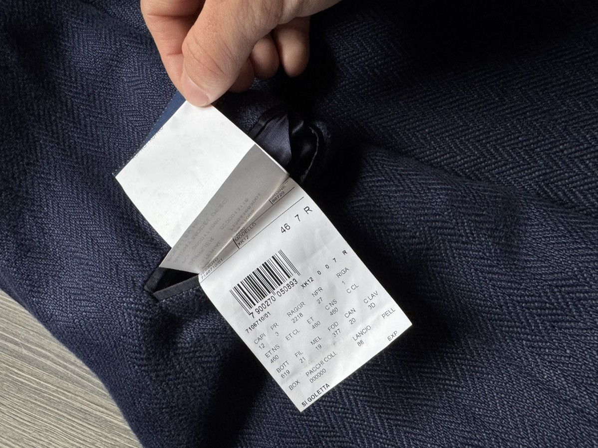 Polo Ralph Lauren Polo Ralph Lauren Herringbone Cotton Blazer 46R Size 46R - 10 Thumbnail