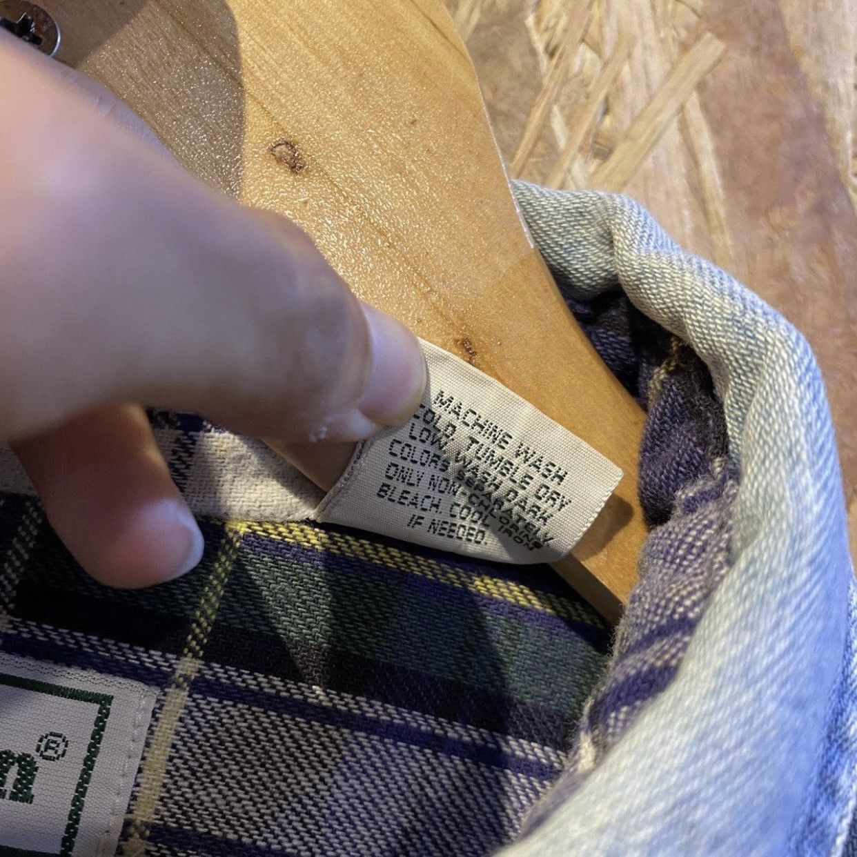 L.L. Bean × Vintage Vintage 90s LL Bean Heavy Cotton Button Shirt Denim USA Size US L / EU 52-54 / 3 - 12 Thumbnail
