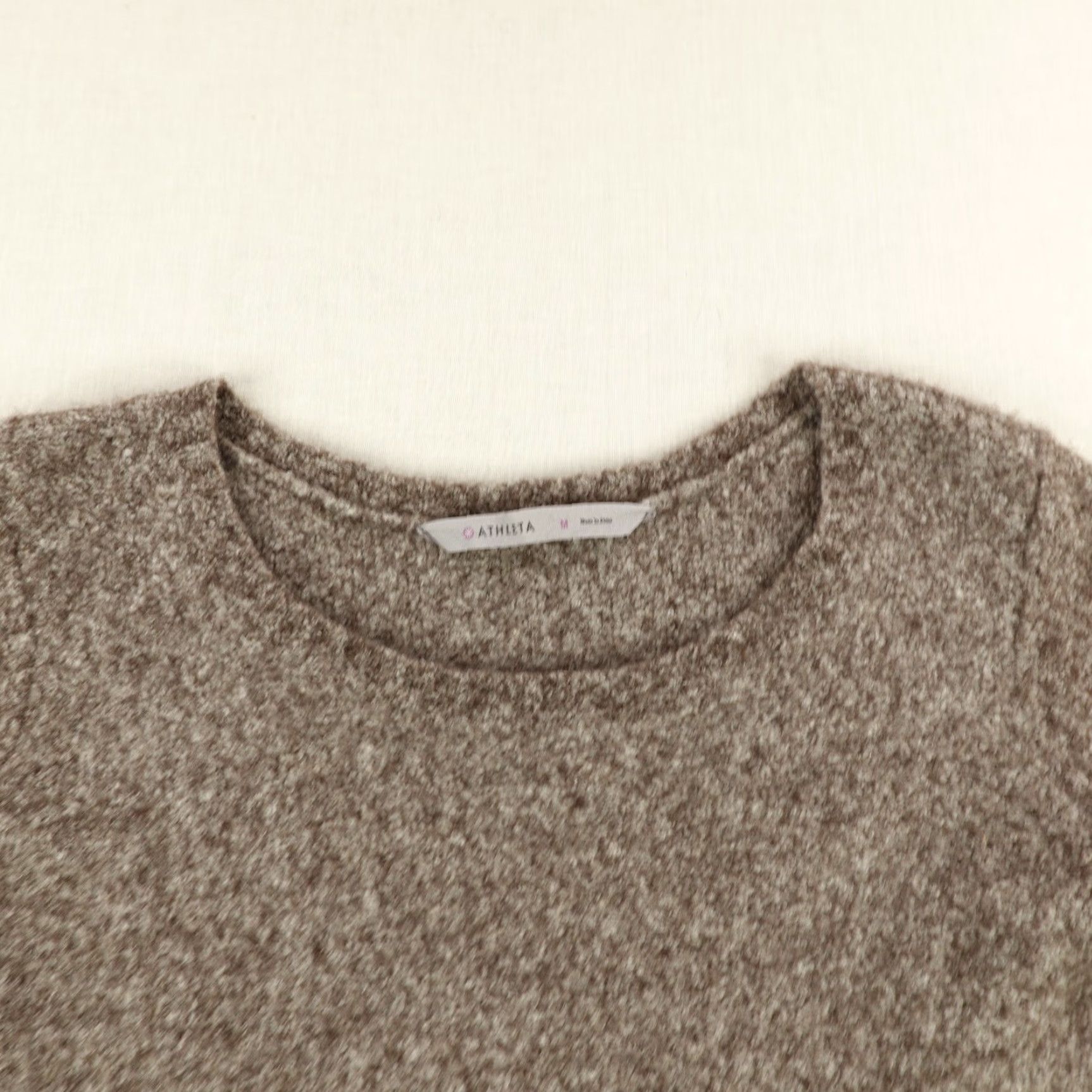 Athleta VINTAGE Athleta Sweater Shirt Women Medium Brown Knit Merino Wool Yak Hair Pullover 90s Theme Mens Womens Size M / US 6-8 / IT 42-44 - 2 Thumbnail