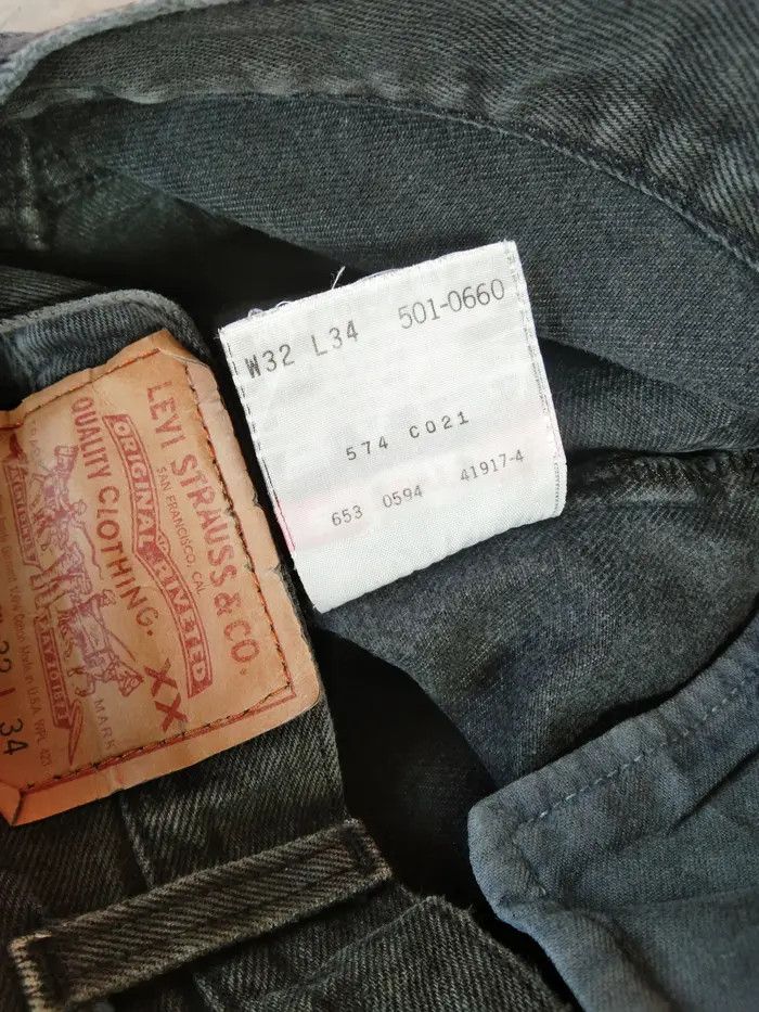 Levi's × Vintage 90s Vintage Levis 501 Made In USA Distressed Jeans 32x32 Size US 32 / EU 48 - 7 Thumbnail