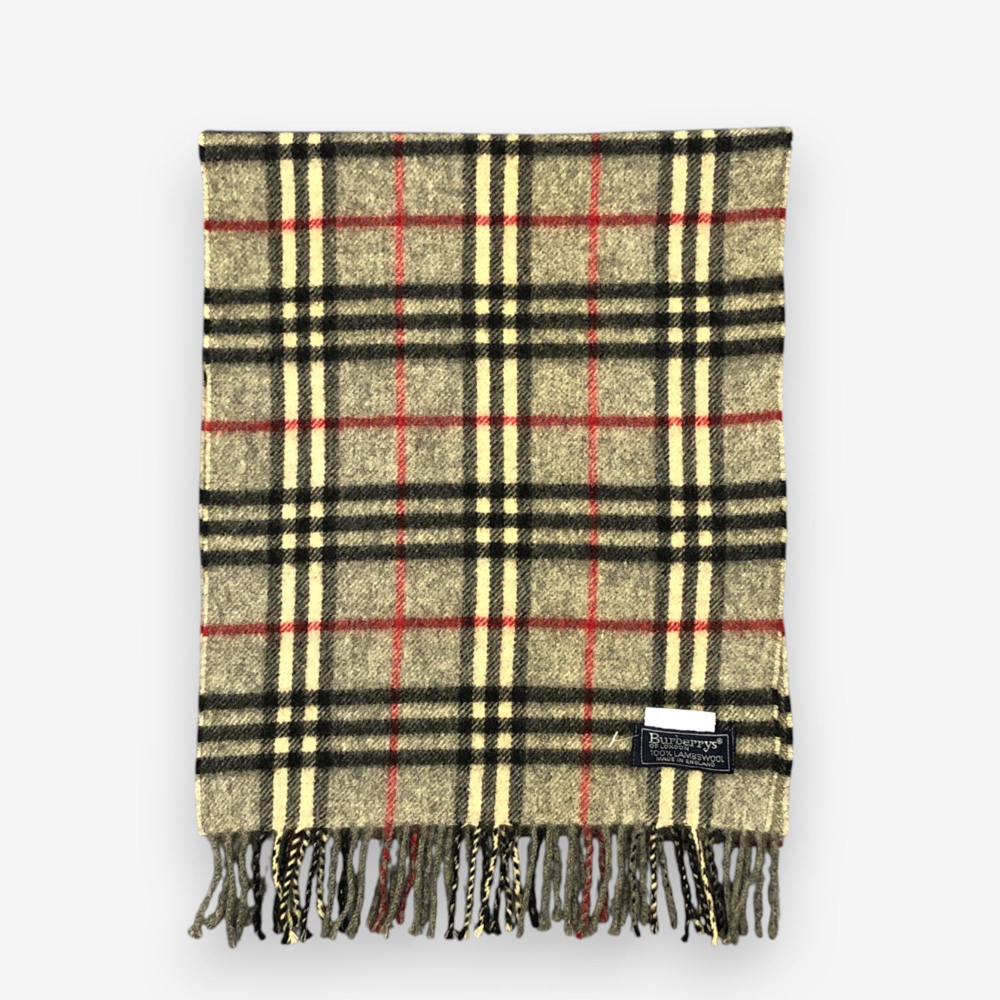 Burberry Vintage Burberry Scarf Muffler Wool Fringe Winter Scarves Size ONE SIZE - 2 Thumbnail