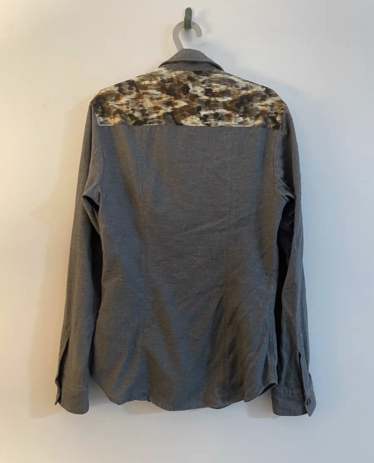 Just Cavalli Just Cavalli Patchwork Cotton Shirt Size US M / EU 48-50 / 2 - 2 Thumbnail