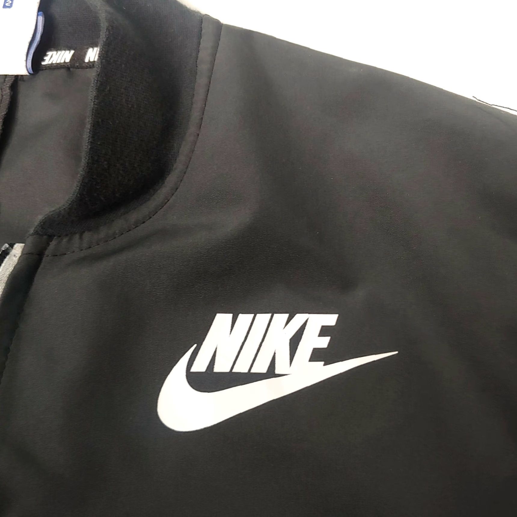 Nike Nike Jacket Women S Black Zip Athletic Logo Spell Out Trim Athleisure Sporty Womens Size S / US 4 / IT 40 - 3 Thumbnail