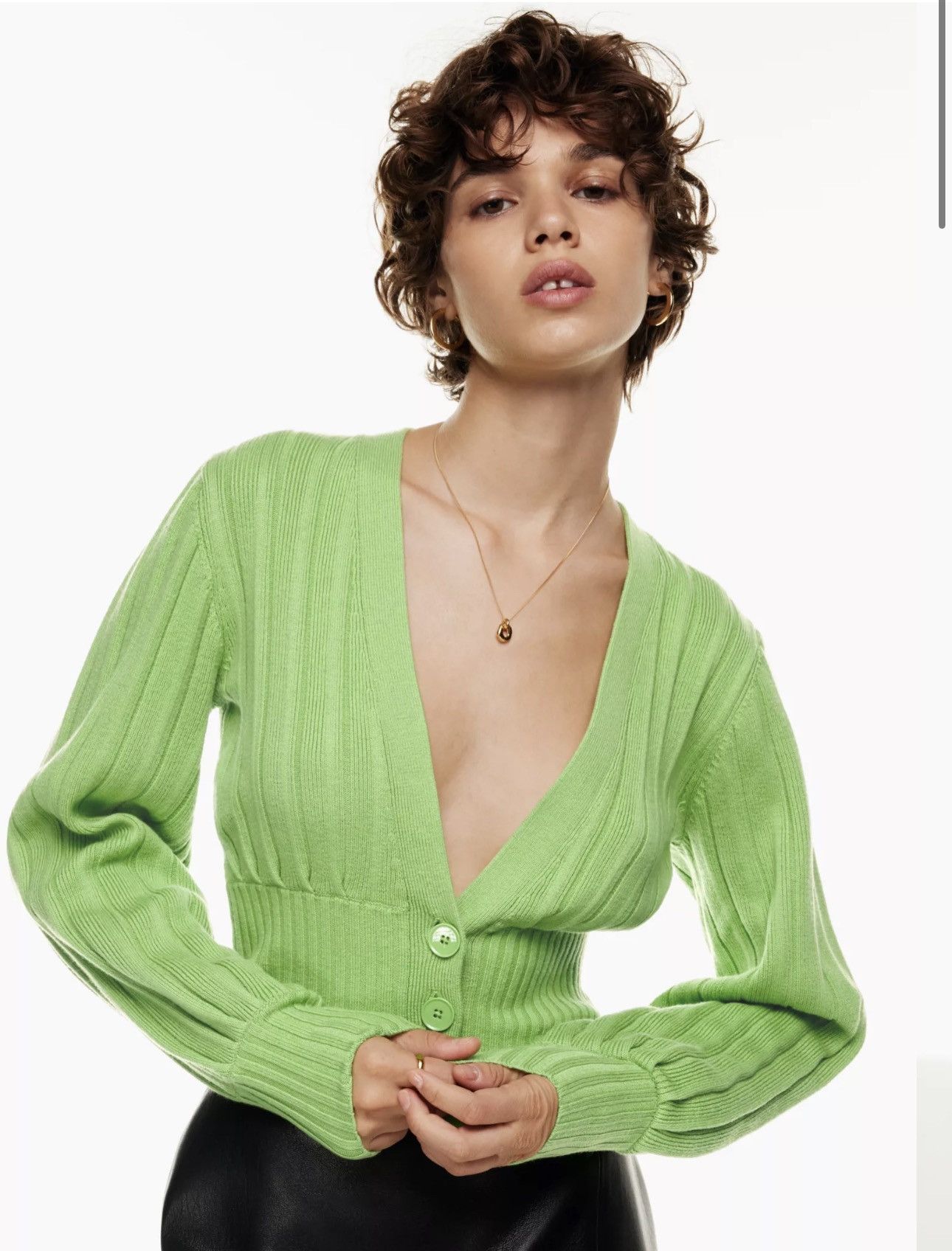 Aritzia ARITZIA - Wilfred Plunge Front Cardigan Size M / US 6-8 / IT 42-44 - 5 Thumbnail
