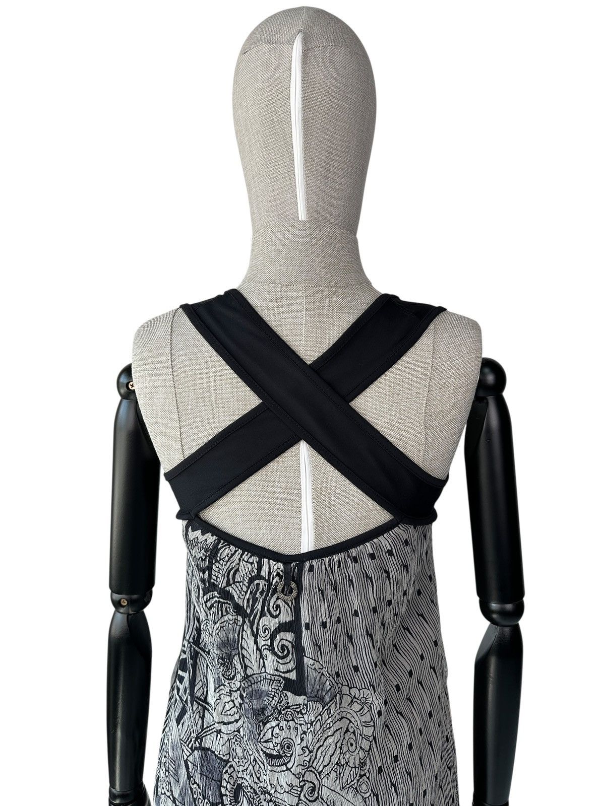 Other SAVE The QUEEN 100% Silk Tank Top Sleeveless Mesh Jersey Y2K Size XL / US 12-14 / IT 48-50 - 5 Thumbnail