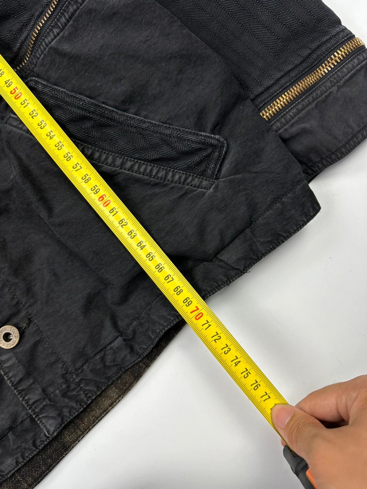 Dolce & Gabbana Dolce Gabbana SS03 Black Cargo Détachable Denim Jacket Coat Size US L / EU 52-54 / 3 - 12 Thumbnail