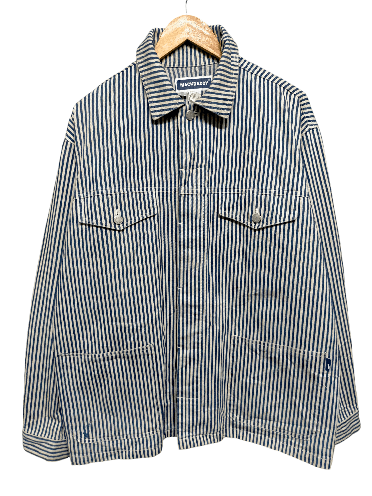 Hysteric Glamour Made in Japan Mackdaddy Hickory Stripe Chore Jacket Size US M / EU 48-50 / 2 - 1 Thumbnail