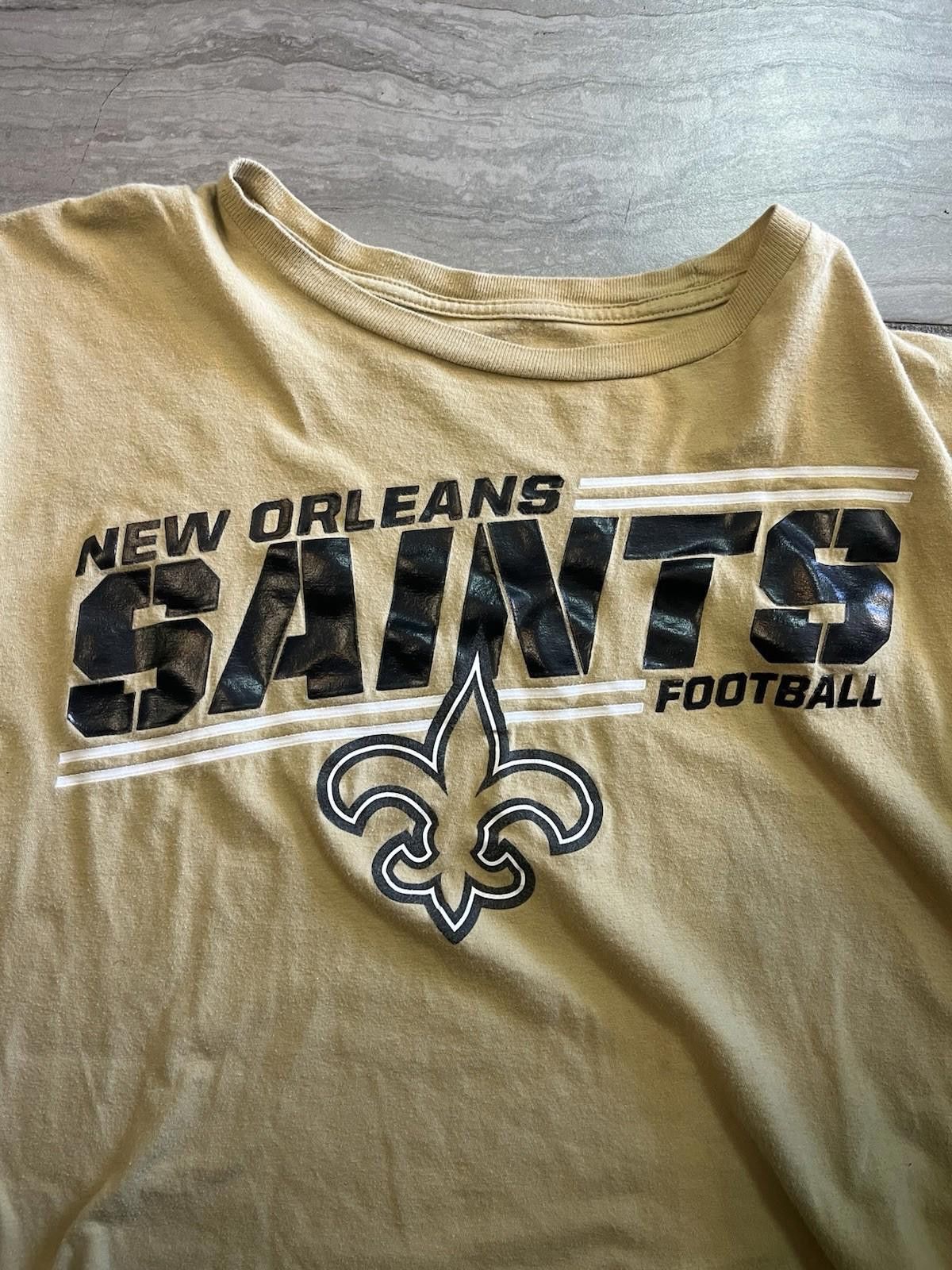 Other New Orleans Saints Shirt Mens Large Tan NFL Football Team Size ONE SIZE - 3 Thumbnail