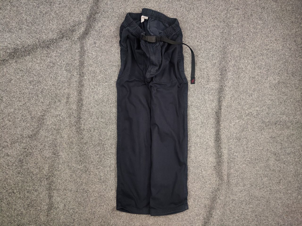 Gramicci Gramicci Japanese Design Dark Blue Canvas Cropped Pants Size US 34 / EU 50 - 1 Thumbnail