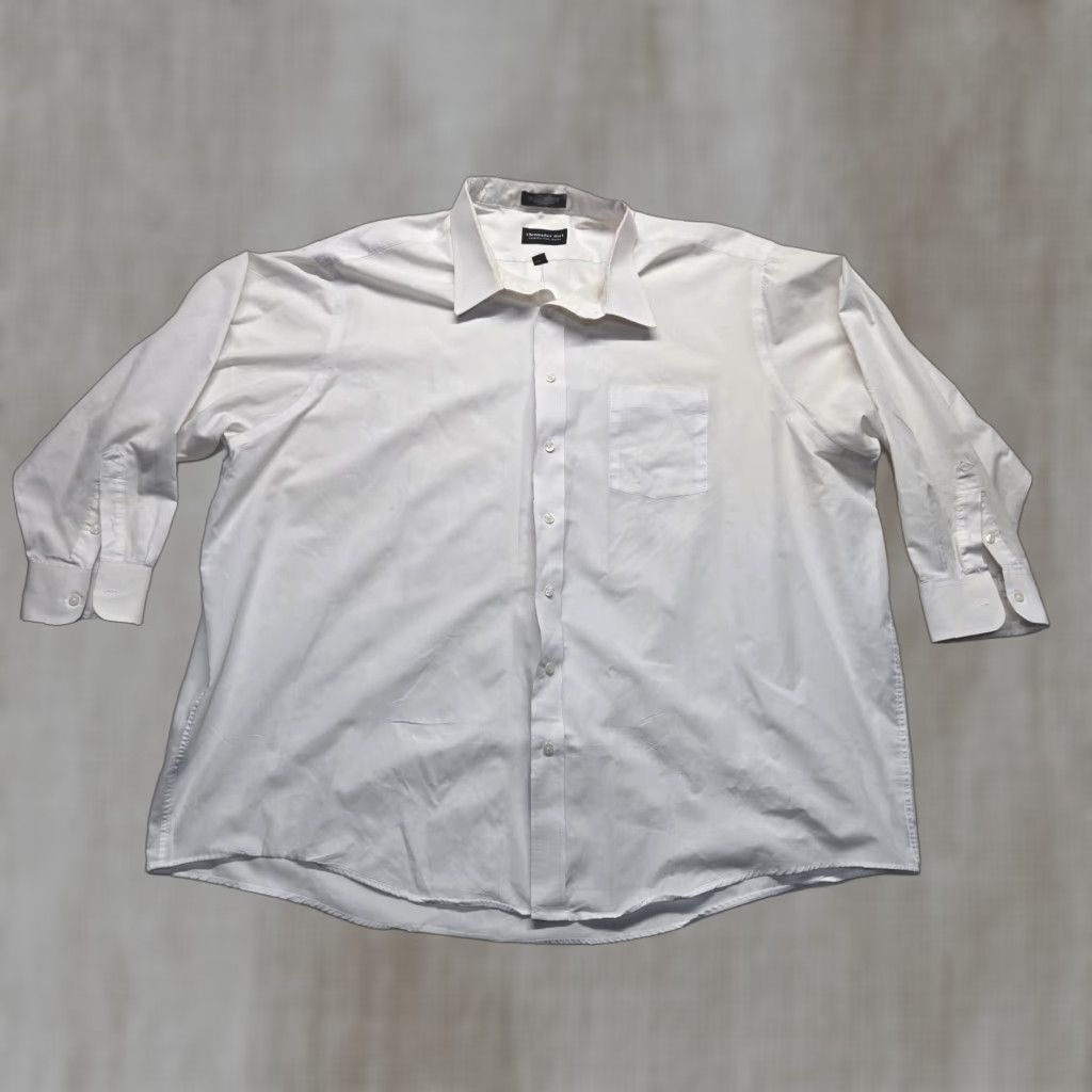 Vintage Christopher Hart Shirt Dress Shirt Men 20 White Long Sleeve Button-Down Oxford Solid 20 Size US XXL / EU 58 / 5 - 1 Thumbnail