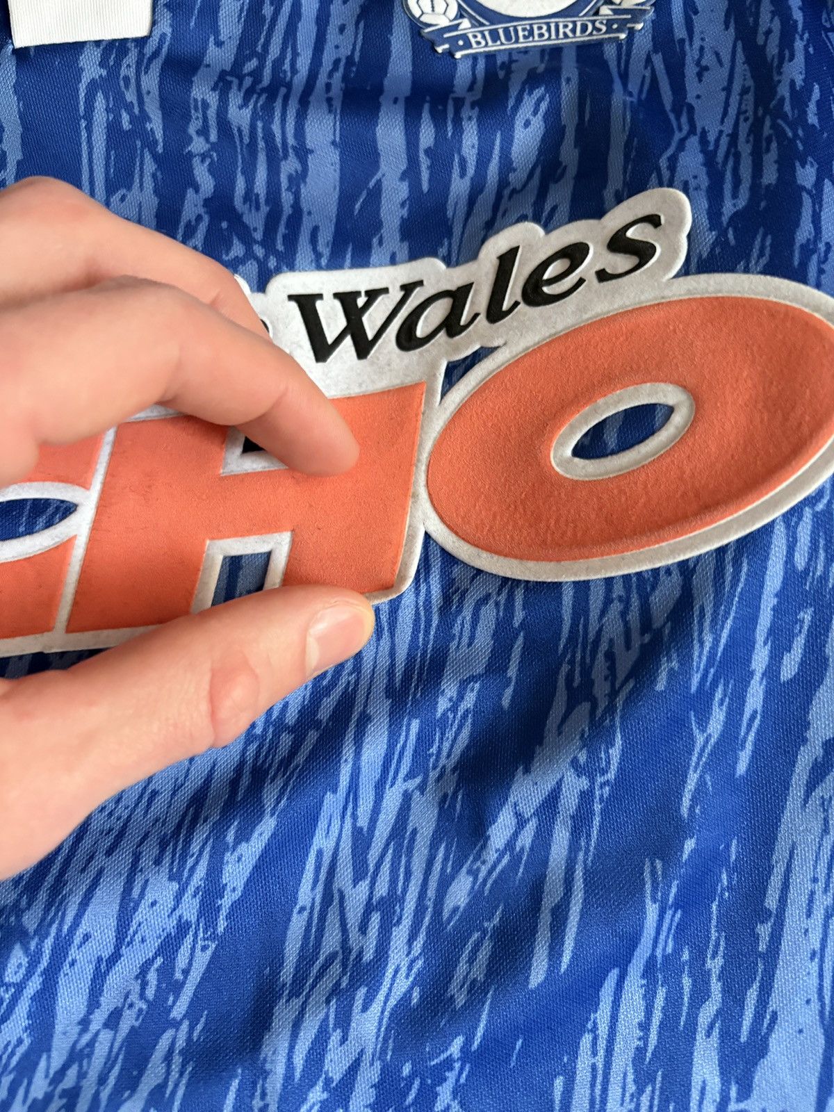 Vintage 1992/1993 Cardiff City Home BlueBird Football Soccer Jersey Size US M / EU 48-50 / 2 - 6 Thumbnail