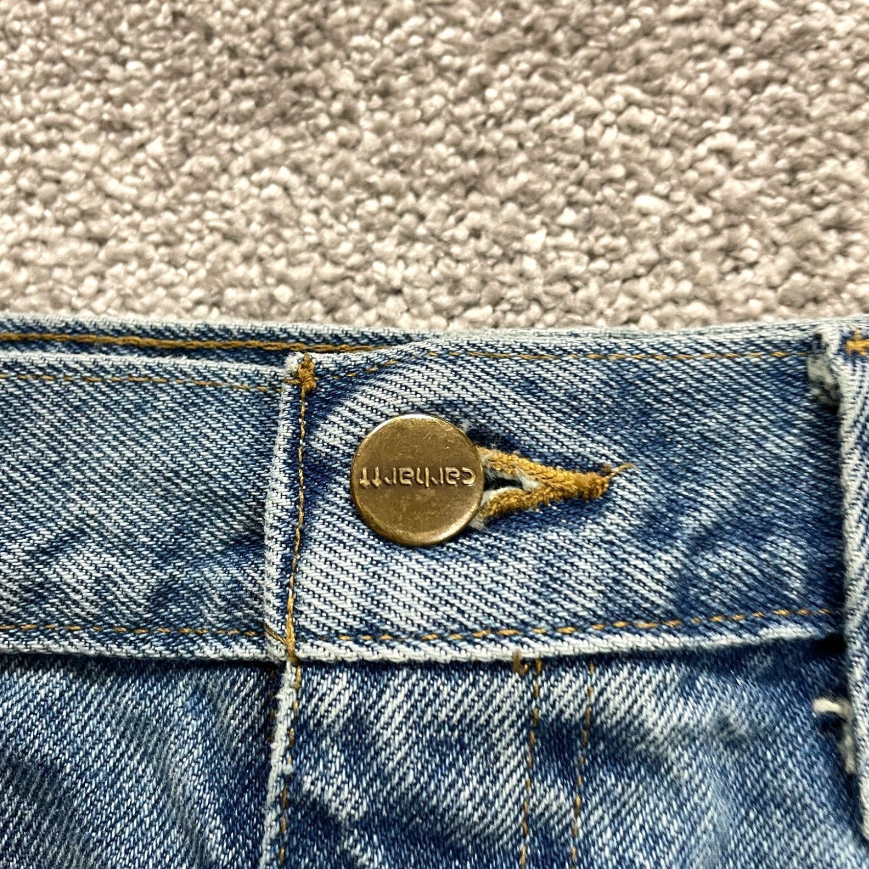 Carhartt VINTAGE Carhartt Relaxed Fit Denim Jeans Men’s 36x30 Blue Medium Wash Straight Leg Cotton Size US 36 / EU 52 - 3 Thumbnail
