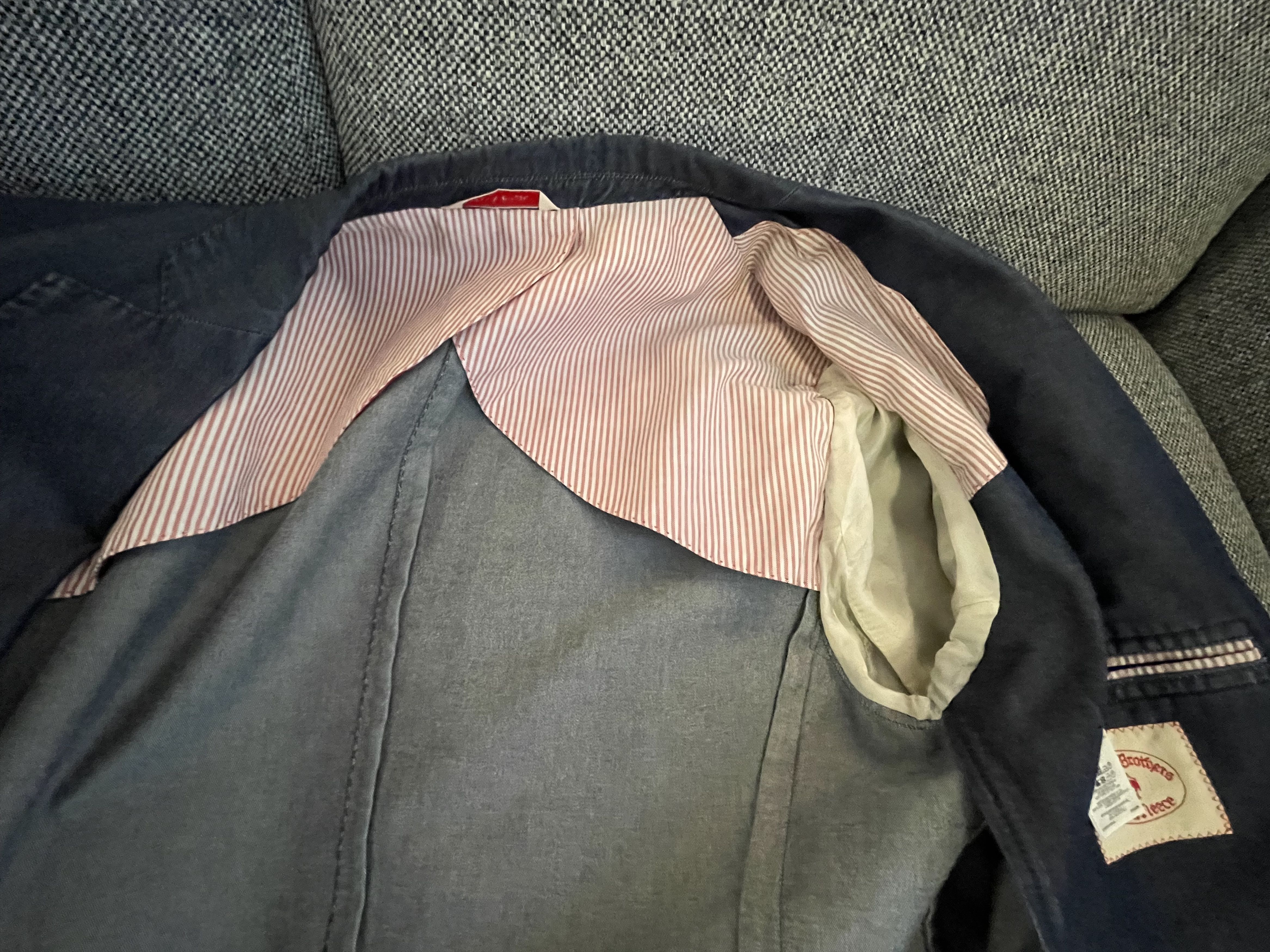 Brooks Brothers Chambray Two-button Sport Coat Size 38R - 3 Thumbnail