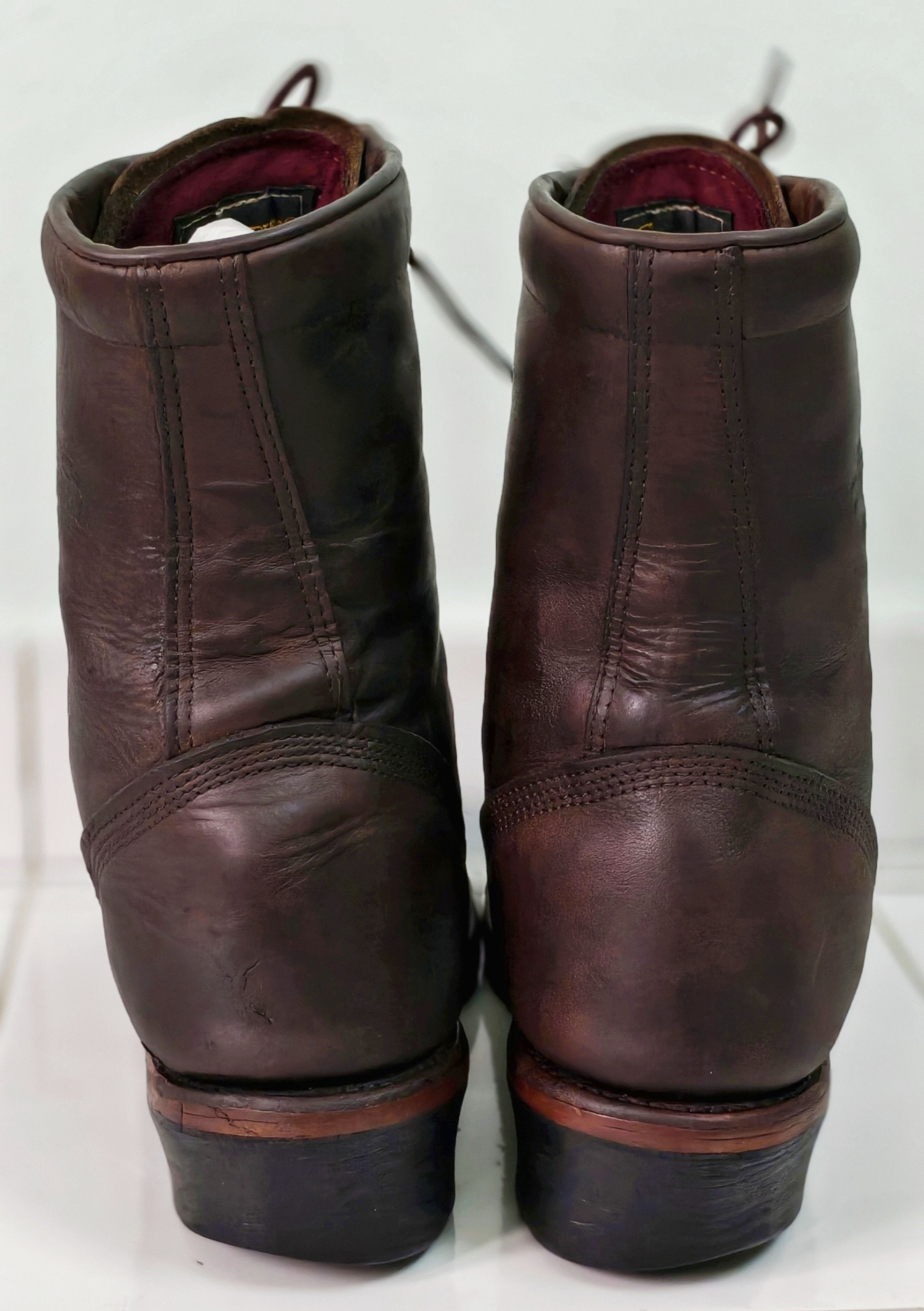 Chippewa CHIPPEWA 20090 Logger Boots Men's Brown Leather Vibram Sole Size US 12 / EU 45 - 5 Thumbnail