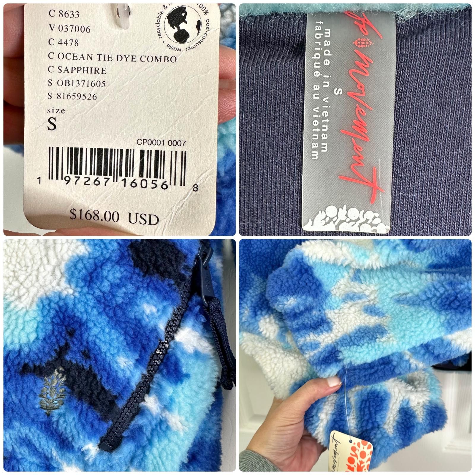 Free People NWT Free People Movement Tie Dye Fleece Pullover Jacket Sz S Size S / US 4 / IT 40 - 7 Thumbnail
