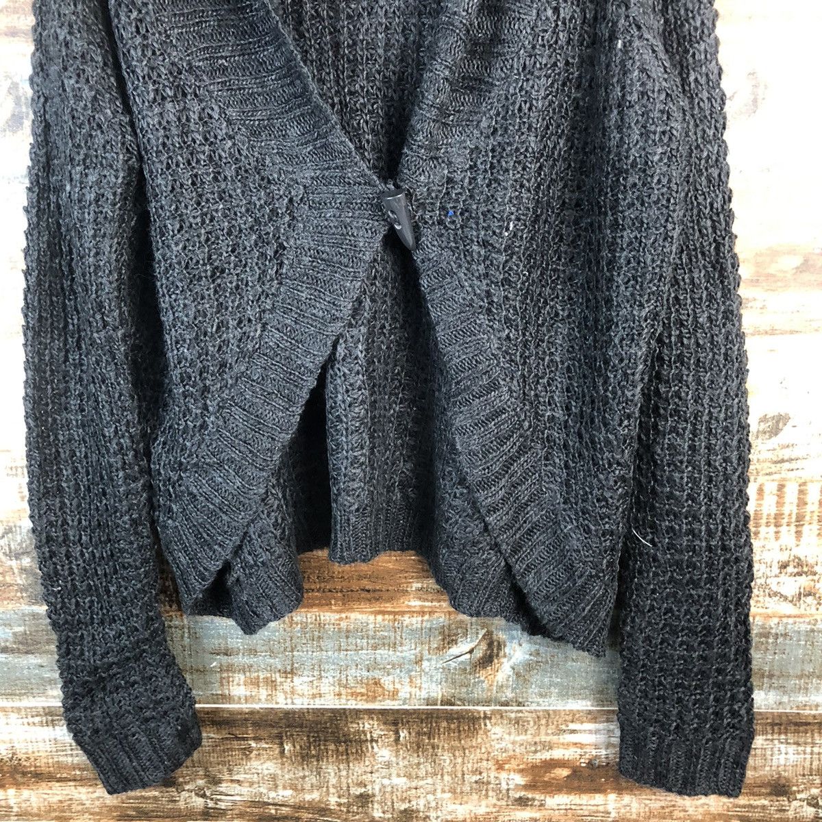 Homespun Knitwear DL Anna Luna japan Black Cardigan Knitwear #C528 Size M / US 6-8 / IT 42-44 - 6 Thumbnail