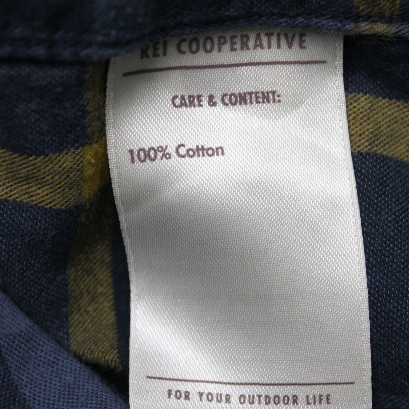 Vintage REI Co-op Shirt Mens Large Blue/Yellow Plaid Flannel Cotton Long Sleeve Button-Up Shirt Size US L / EU 52-54 / 3 - 6 Thumbnail