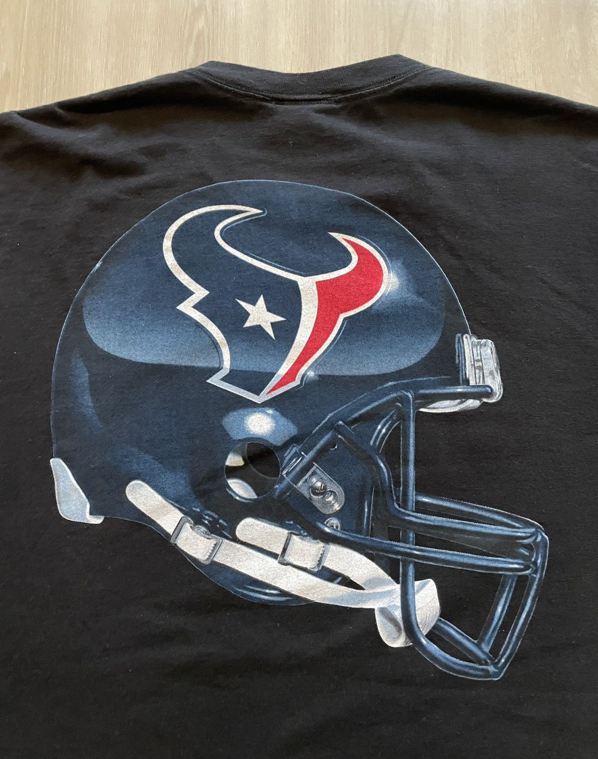 Vintage VTG Reebok Houston Texans Large 3D Helmet Back Graphic 2XL Size US XXL / EU 58 / 5 - 1 Thumbnail