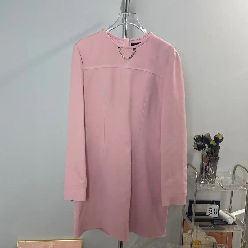 strapless open back dress Light Pink Floral Embroidered 3/4 Sleeve Maternity Midi Dress Medium main image 1