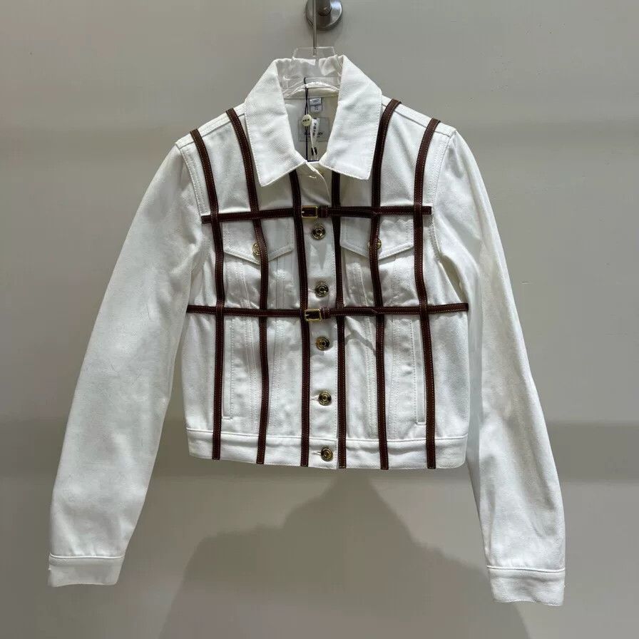 Burberry Burberry White Denim Jacket XS Size US XS / EU 42 / 0 - 1 Thumbnail