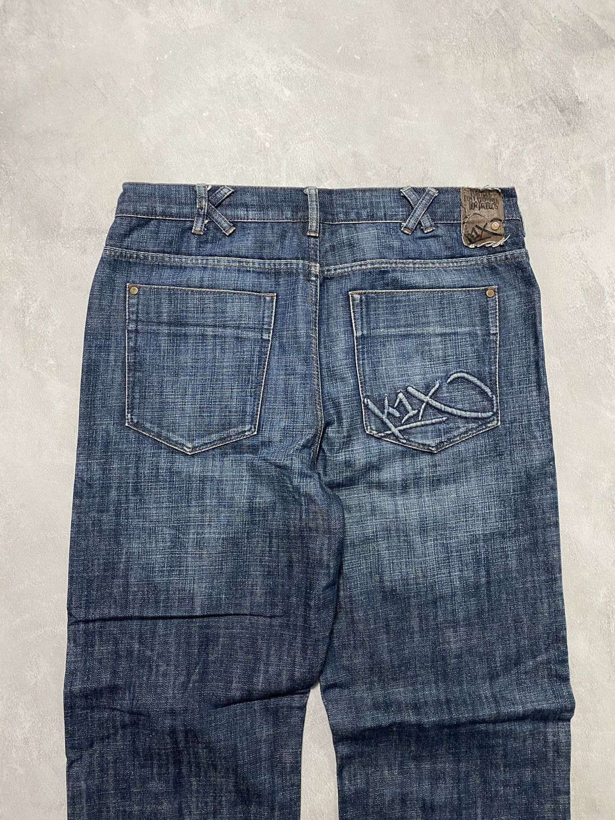 Other Vintage Pants Jeans Dark Used Denim KIXO Avant Garde Baggy Size US 36 / EU 52 - 8 Thumbnail