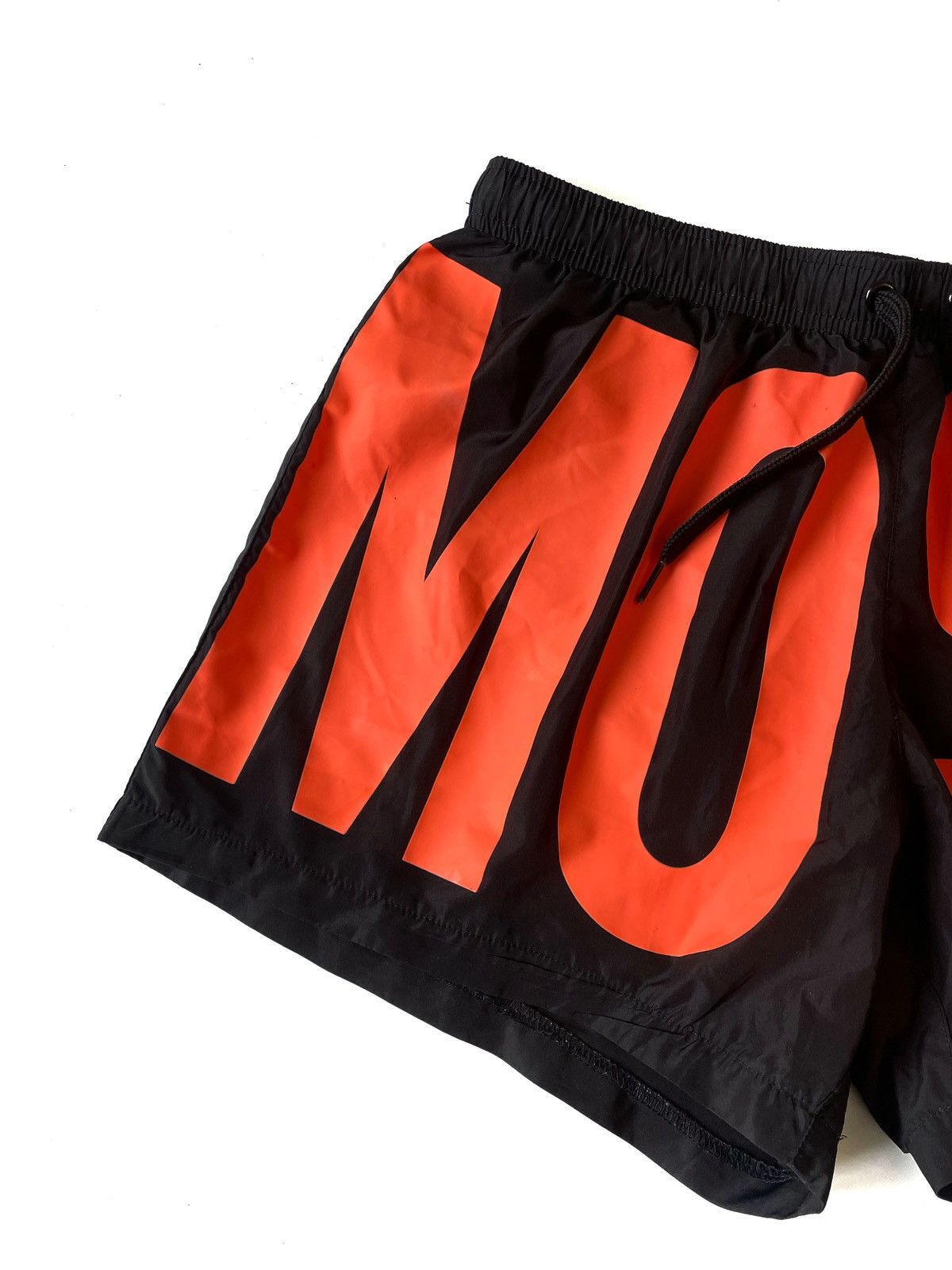 Moschino Moschino Big Logo Black Men Swimming Polyester Shorts Size M Size US 31 - 3 Thumbnail