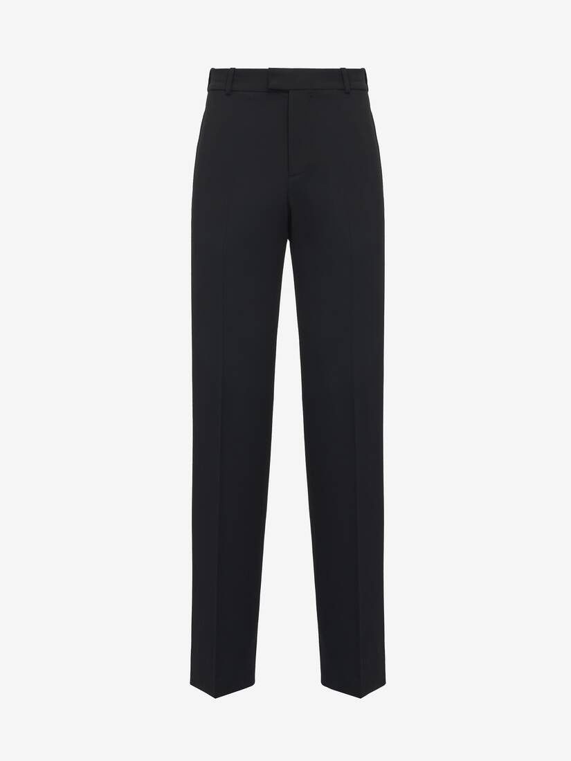 Alexander McQueen o1srvl11e0226 Double Dart Back Pocket Baggy Trousers Black Size US 32 / EU 48 - 1 Thumbnail