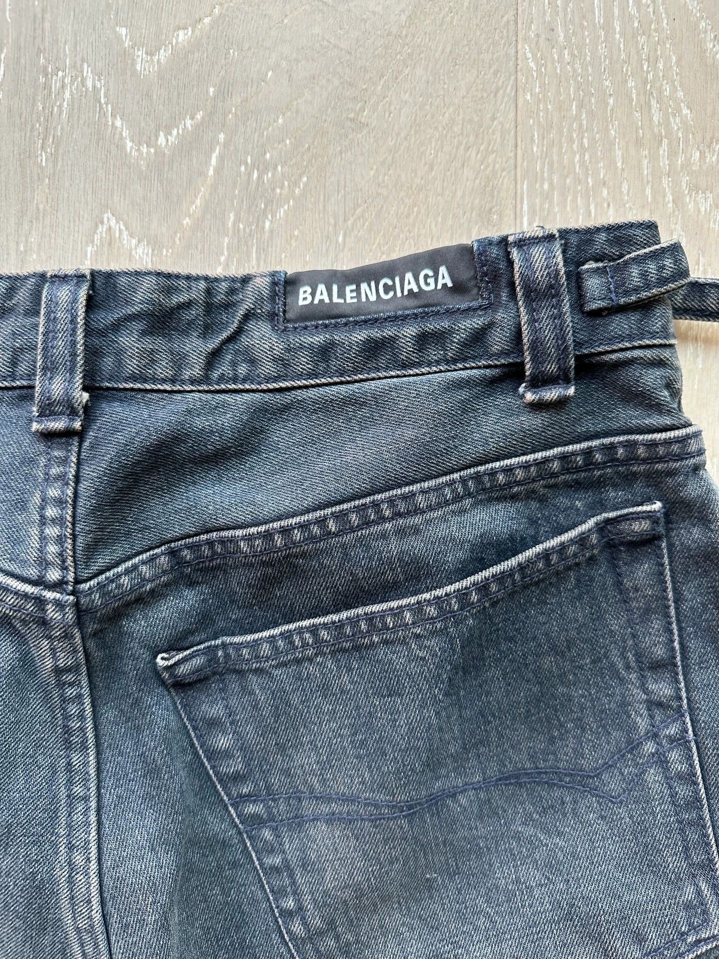 Balenciaga Balenciaga 21AW Detachable Adjustable Waist Denim Cargo 29 Size US 29 - 6 Thumbnail