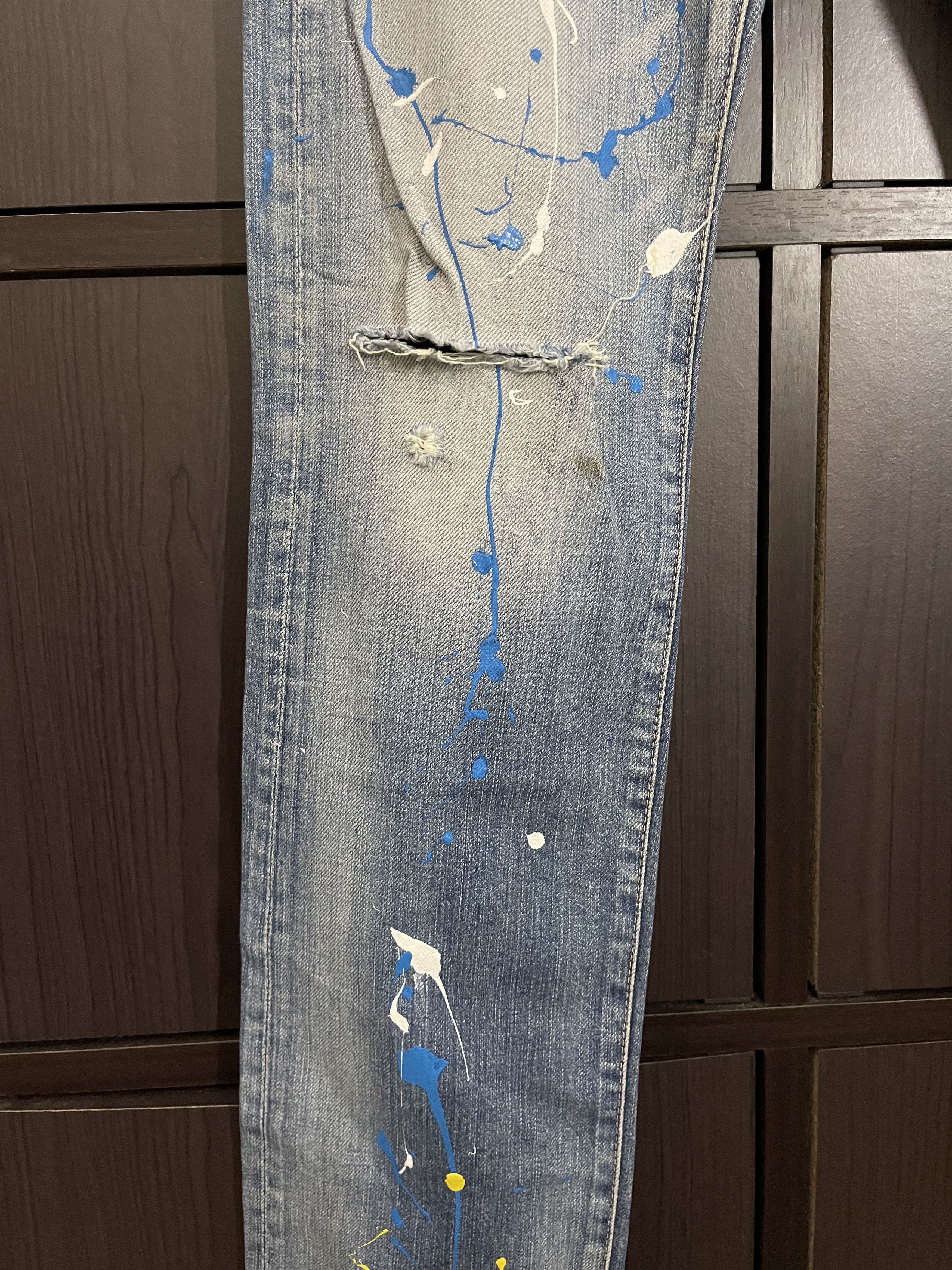 Hysteric Glamour Hysteric Glamour Stud Painting Distress Denim Kendrick lamar Size US 32 / EU 48 - 6 Thumbnail