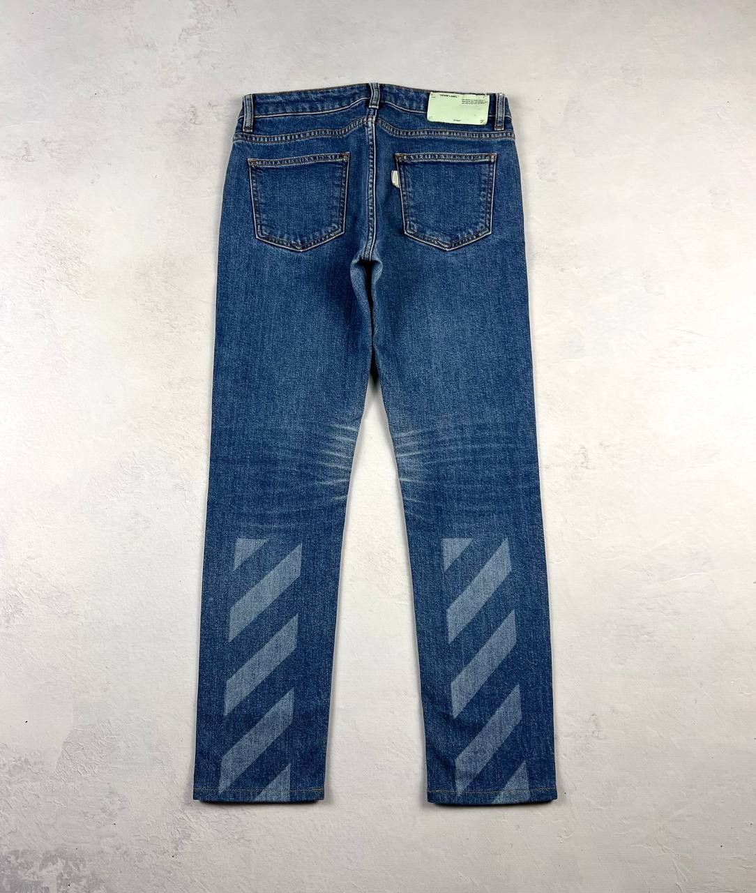 Le Grande Bleu (L.G.B.) × Off-White × Vintage Avant Garde Japanese Denim Off-White Luxury Streetwear Y2k Size US 27 - 1 Thumbnail