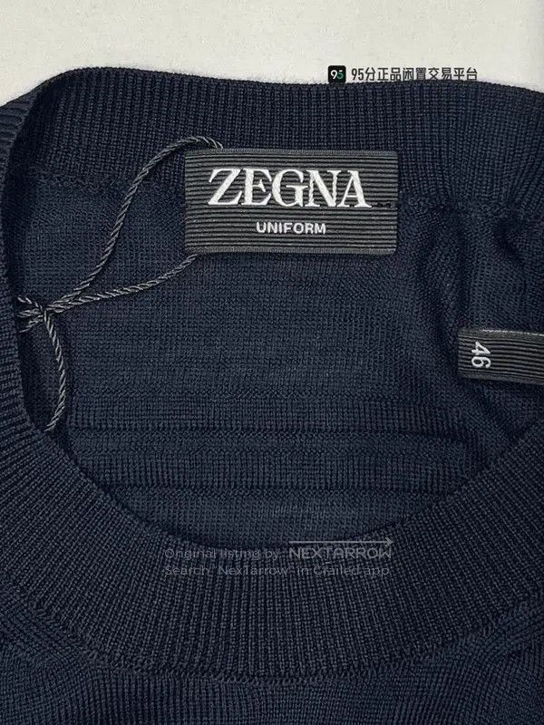 Ermenegildo Zegna Zegna Men's Solid Crewneck Knit Long-Sleeve T-Shirt. Size US S / EU 44-46 / 1 - 2 Thumbnail