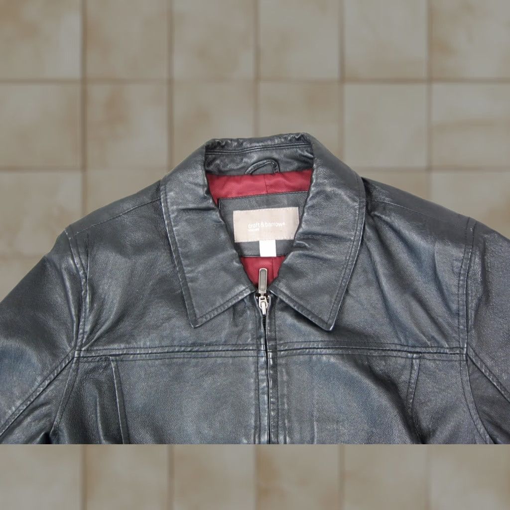 Croft & Barrow VINTAGE Croft & Barrow Leather Jacket Womens L Black Full Zip Motorcycle 90s Size L / US 10 / IT 46 - 1 Thumbnail
