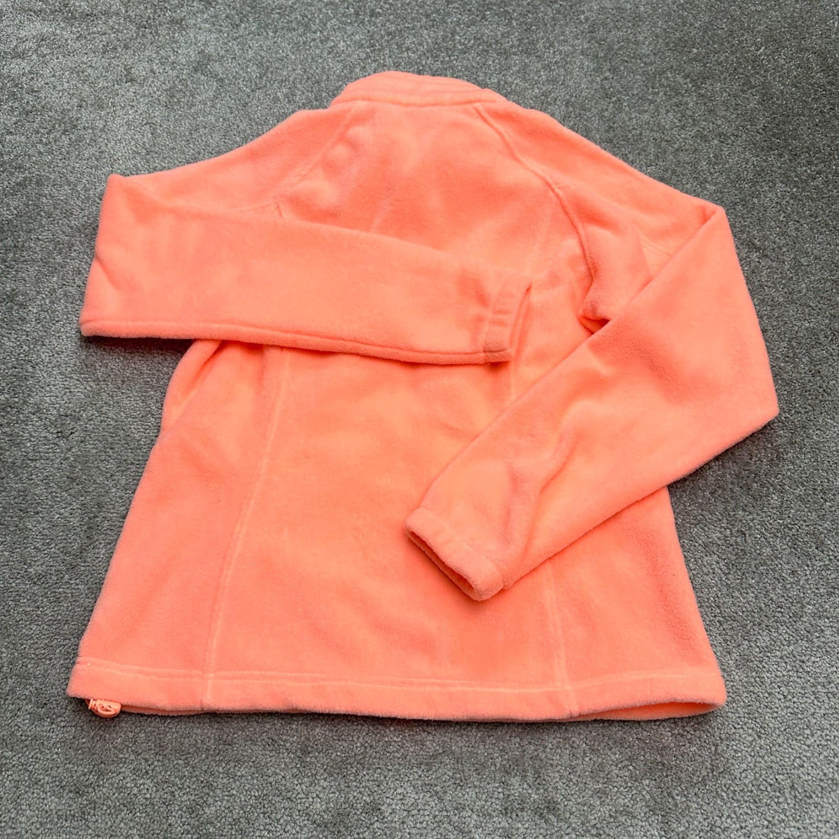 Vintage Columbia Benton Springs Fleece Jacket Womens Medium Orange Full Zip Outdoor Hike Size M / US 6-8 / IT 42-44 - 2 Thumbnail