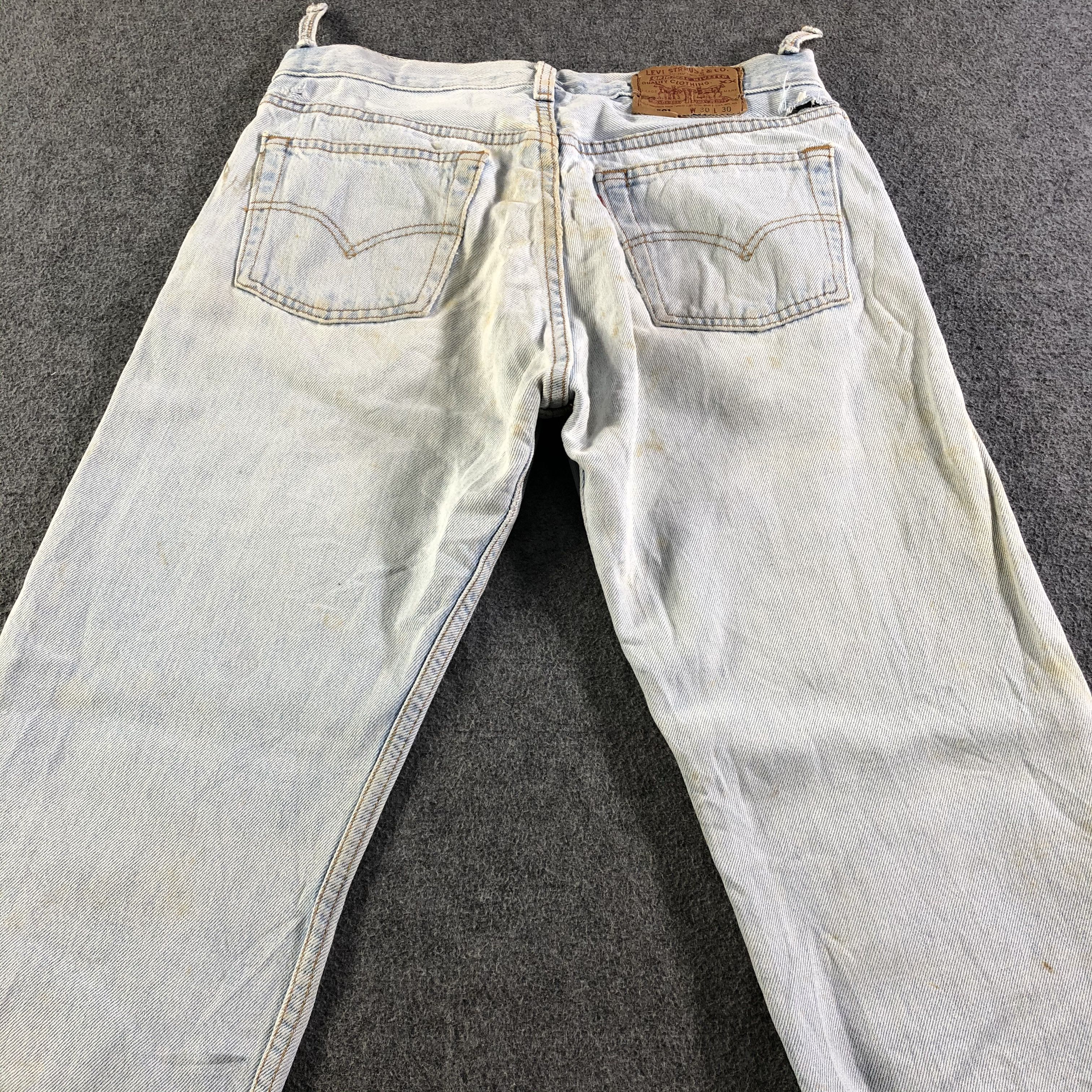 Levi's Vintage Light Wash Levis 501 Jeans-J4596 Size US 30 / EU 46 - 4 Thumbnail