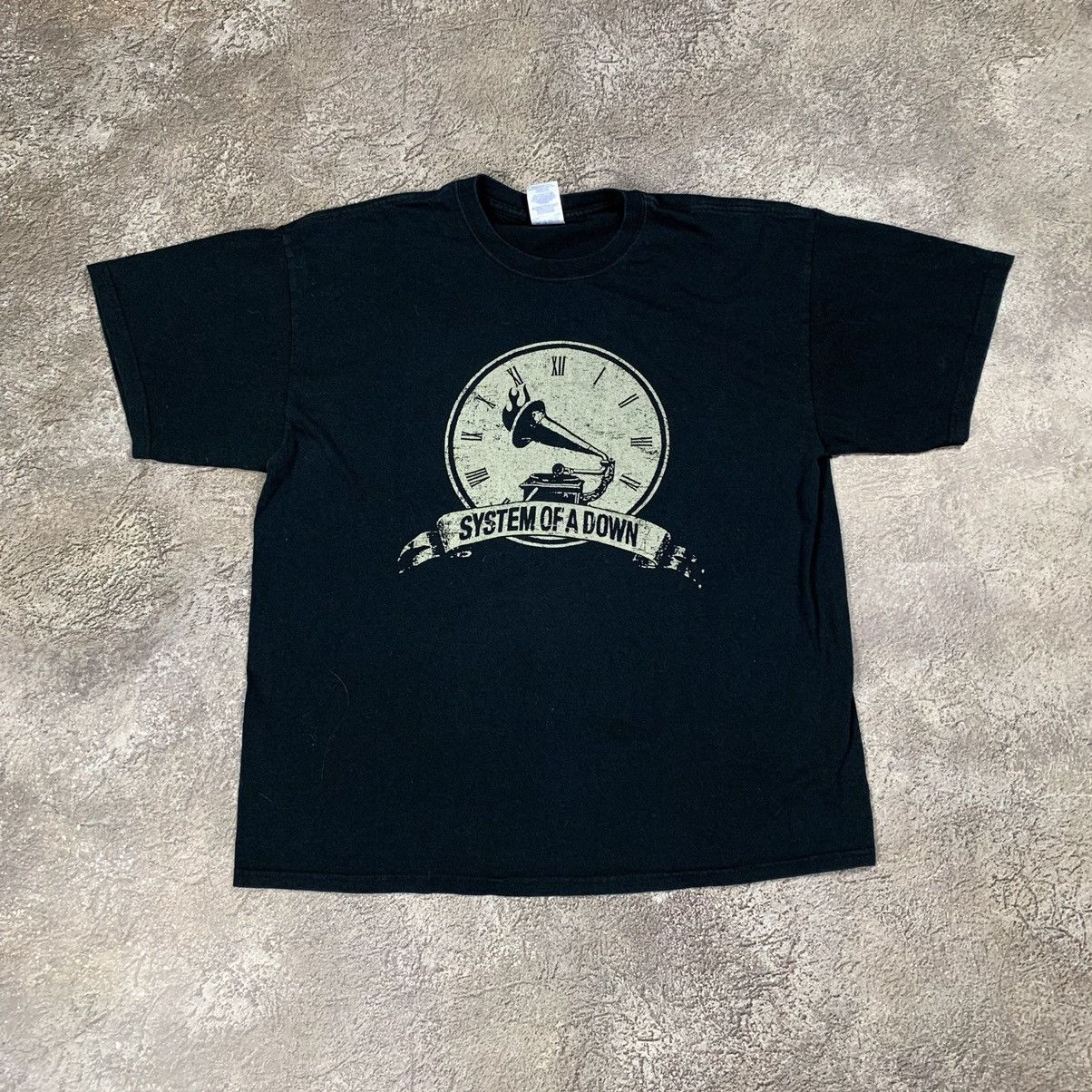 Vintage Vintage 90s Graphic Tee Band Graphic Clock Logo Grunge XL Size US XL / EU 56 / 4 - 1 Thumbnail