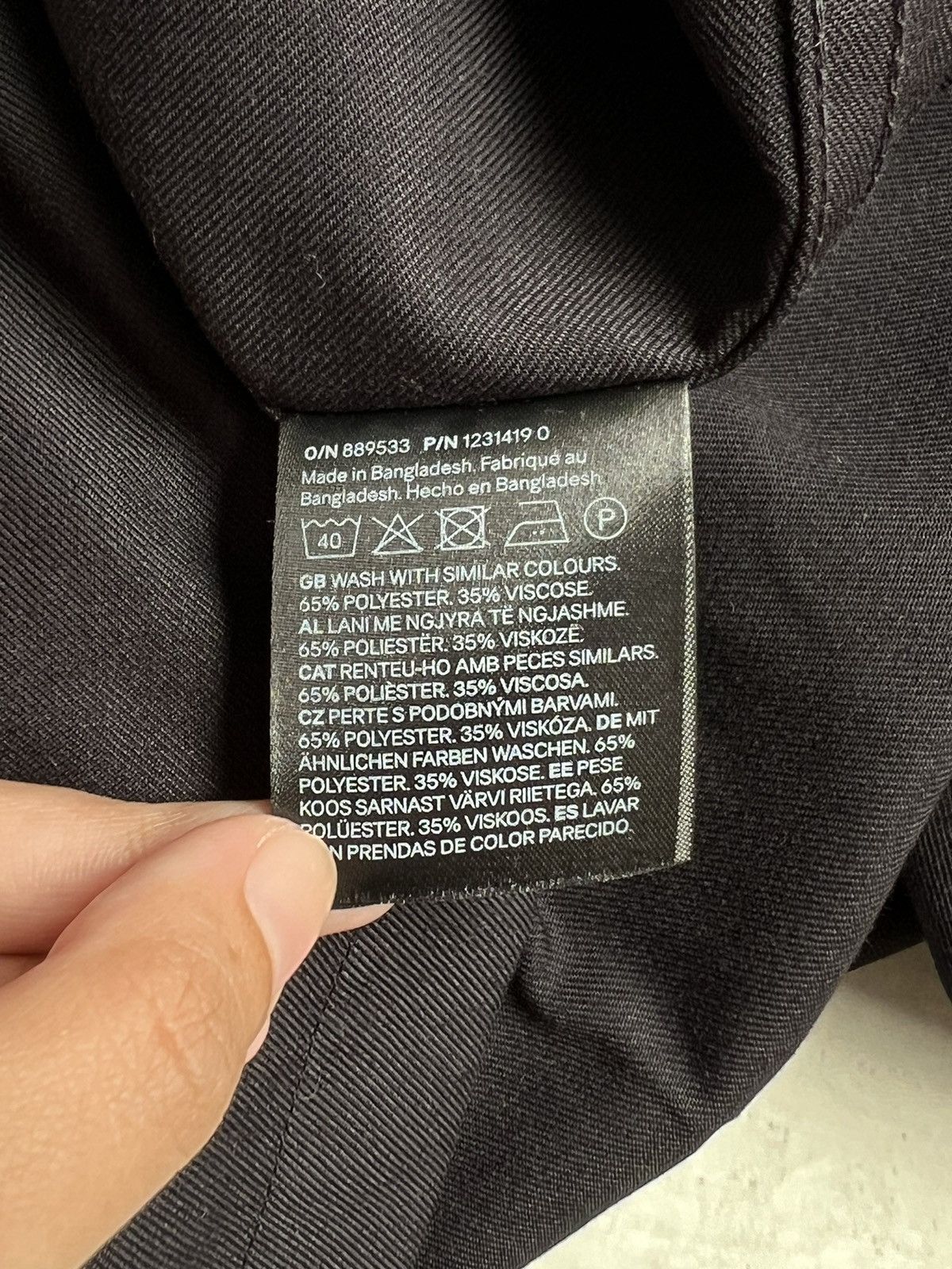 H&M H&M Black Pocket Boxy Oversize Black Outer Shirt Size US M / EU 48-50 / 2 - 12 Thumbnail