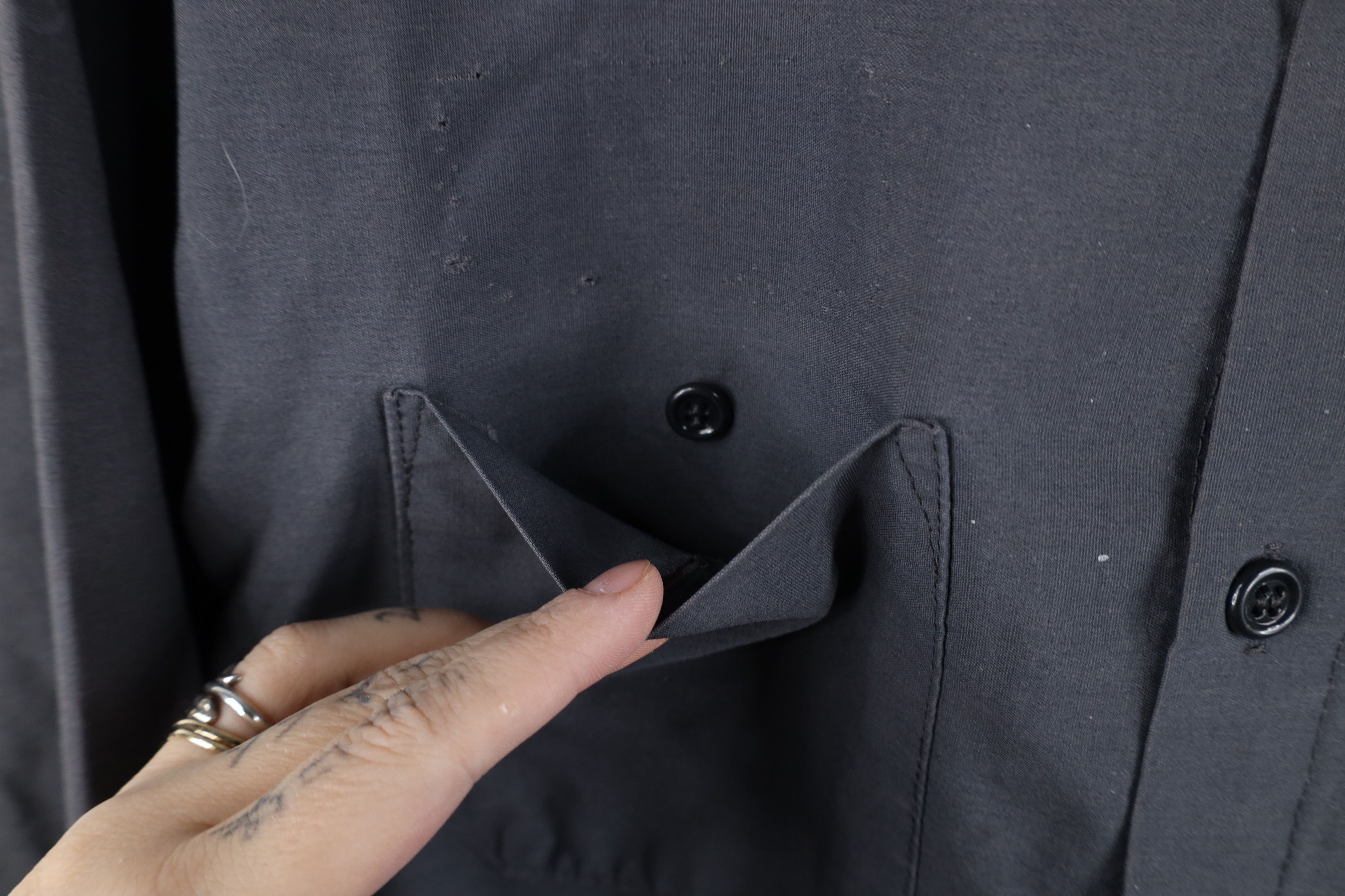 Vintage Vintage 90s Streetwear Workwear Mechanic Button Shirt USA Size US M / EU 48-50 / 2 - 6 Thumbnail