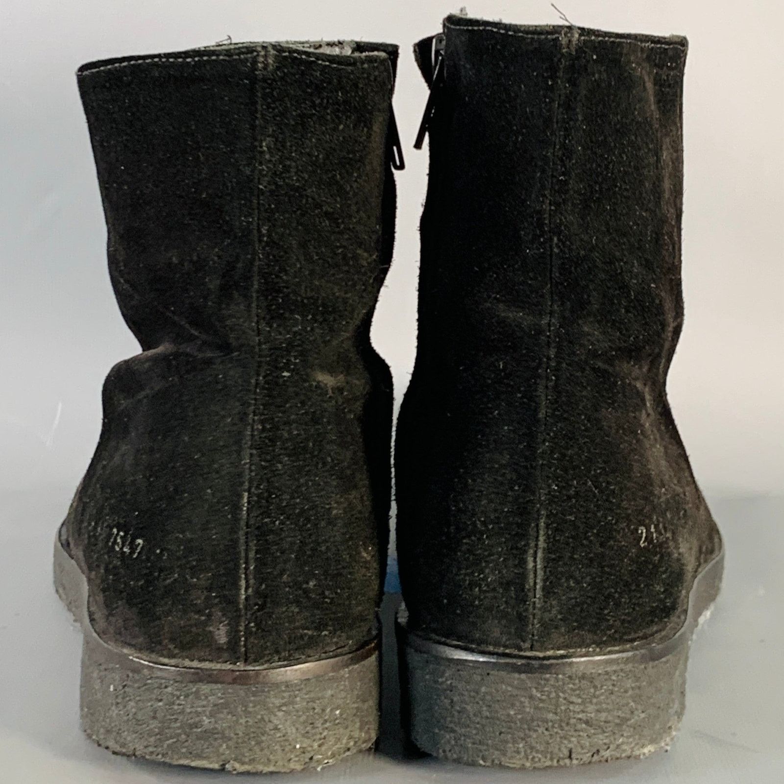 Common Projects COMMON PROJECTS Size 8 Black Suede Side Zipper Ankle Boots Size US 8 / EU 41 - 3 Thumbnail