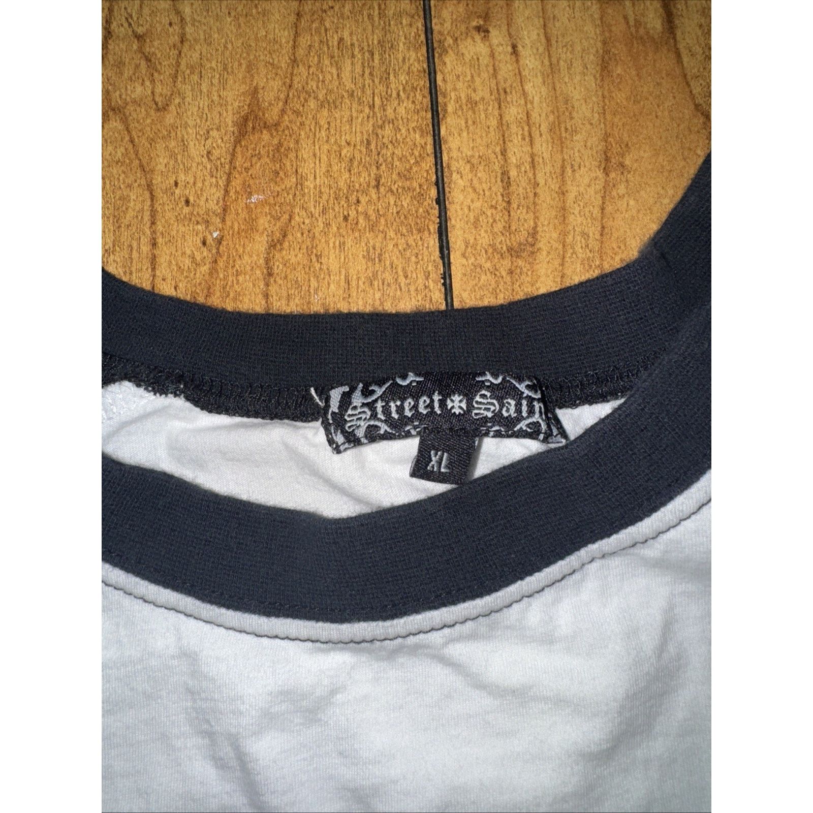 Hypebeast × Vintage Street Saint 3/4 Sleeve T-Shirt White XL 21x28 Size US XL / EU 56 / 4 - 5 Thumbnail