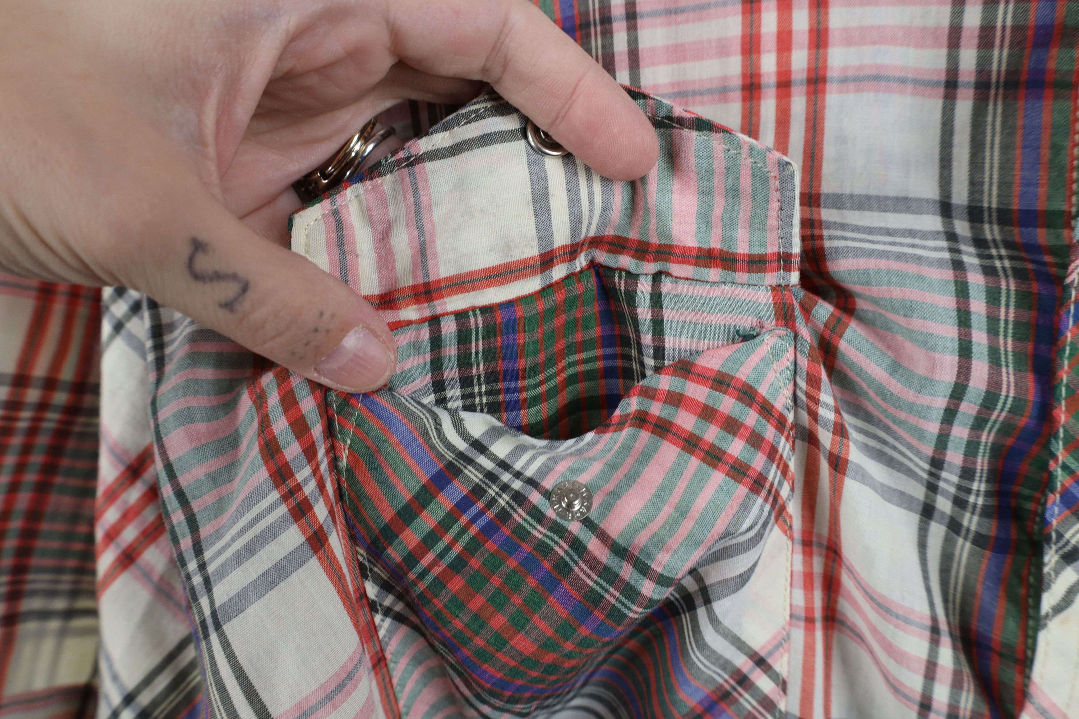 Wrangler Vintage 90s Wrangler Plaid Western Cowboy Button Shirt Size US XXL / EU 58 / 5 - 8 Thumbnail