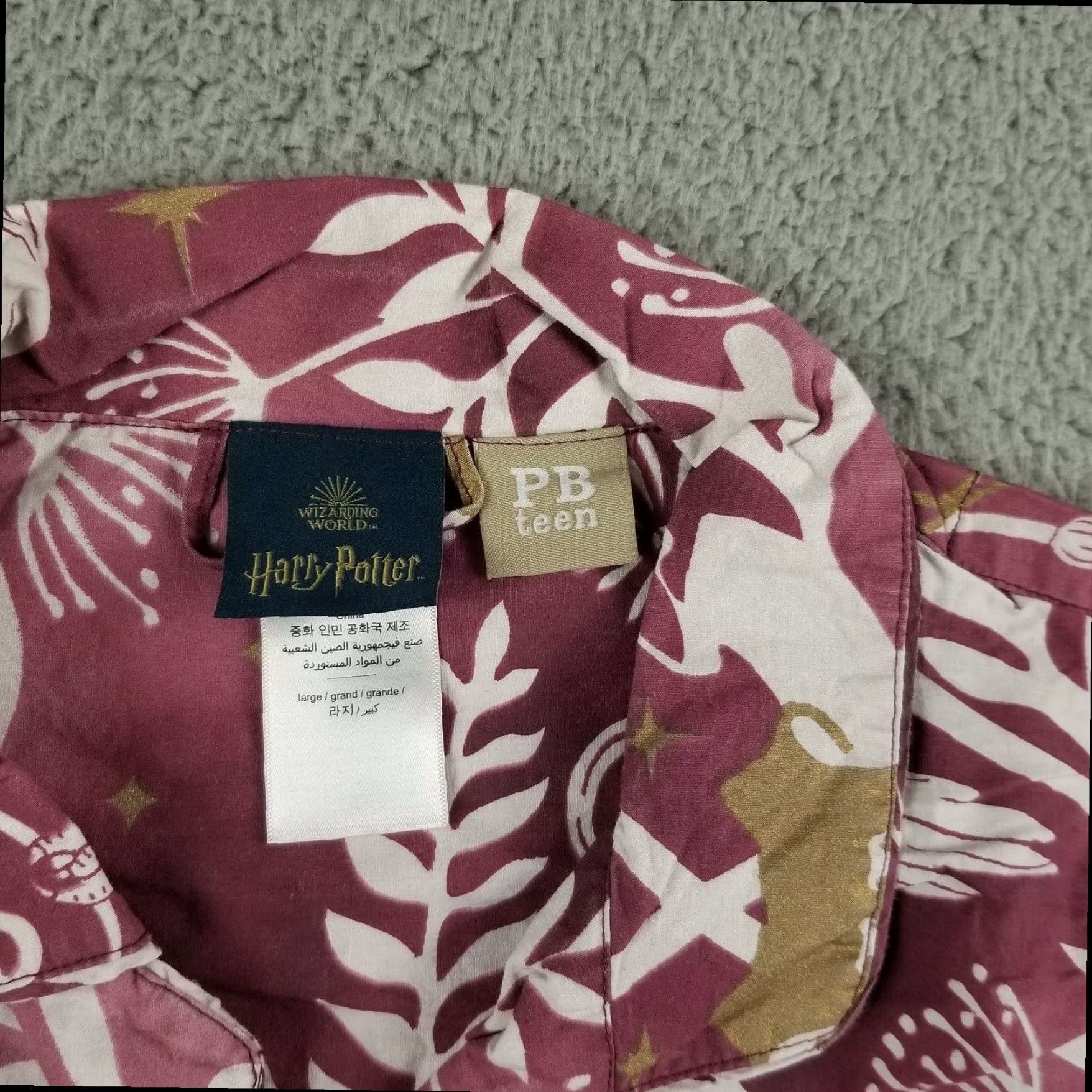 Vintage Harry Potter Lounge Top Shirt Mens Large Extra Large XL Size L / US 10 / IT 46 - 3 Thumbnail