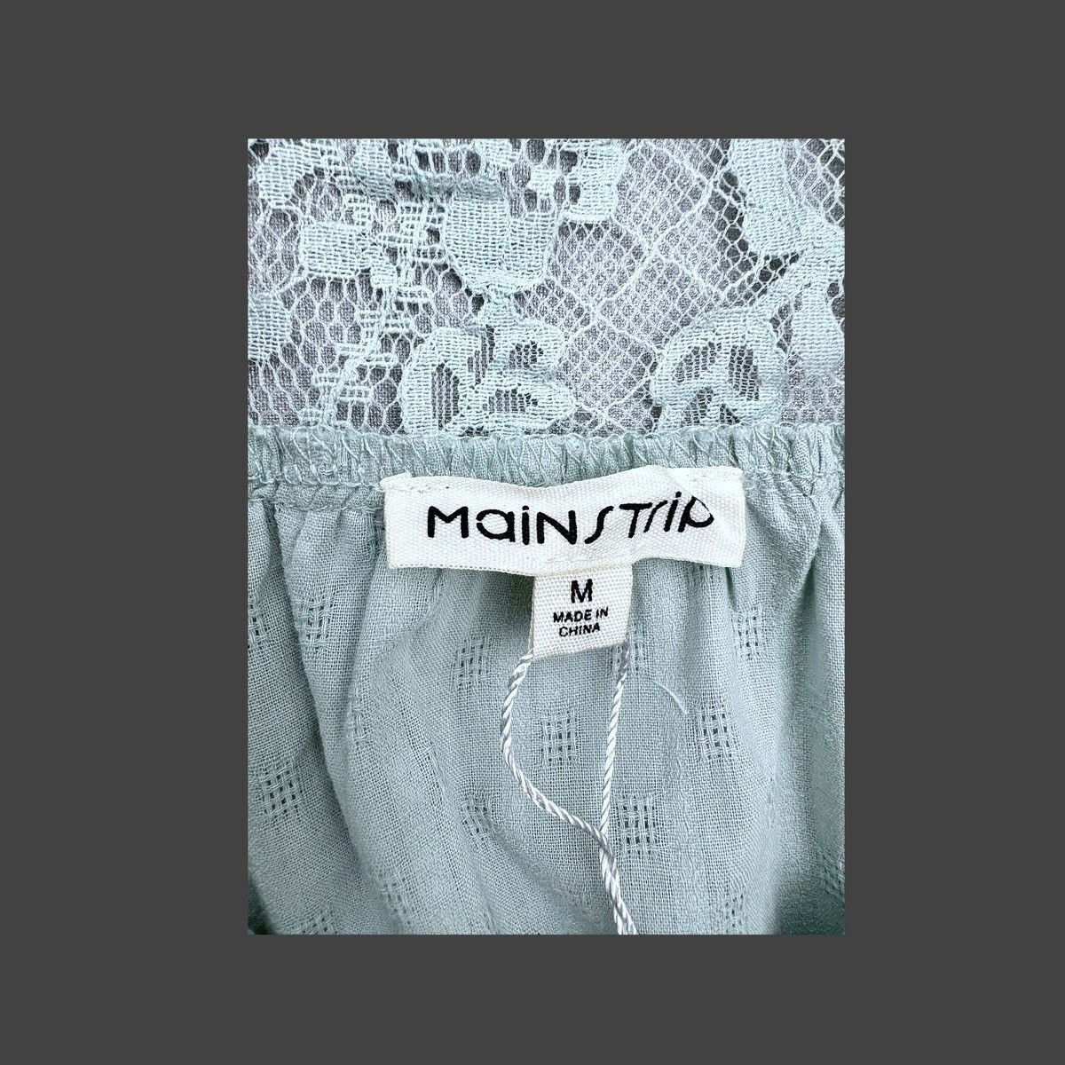 Other Main Strip Women’s Mint Green Lace Top Mini Dress Sz M Size M / US 6-8 / IT 42-44 - 17 Thumbnail