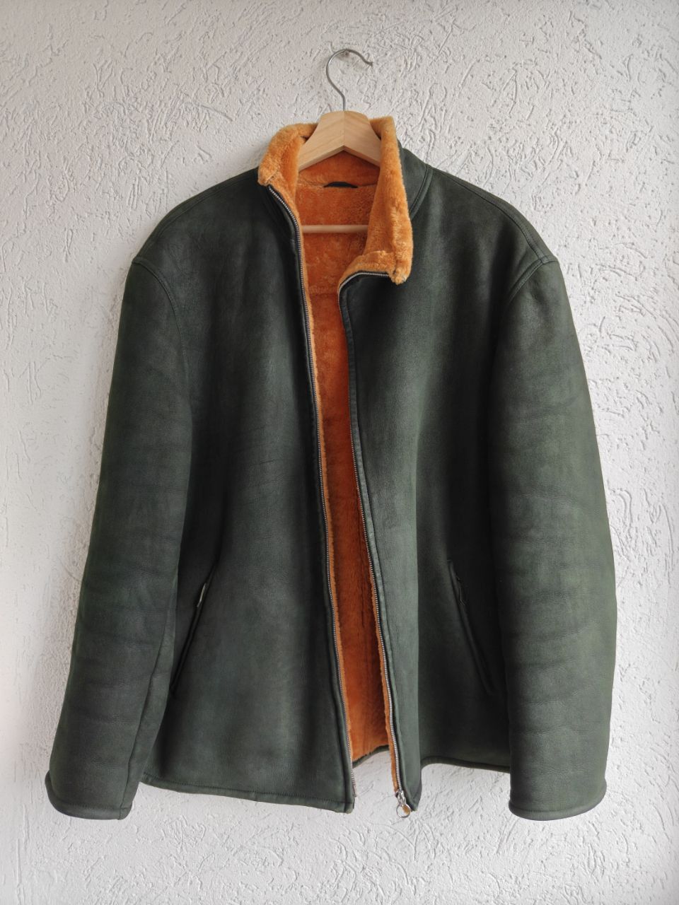 Hermes Hermes Paris Shearling Leather Fur Asymmetrical Zip Jacket Size US L / EU 52-54 / 3 - 6 Thumbnail
