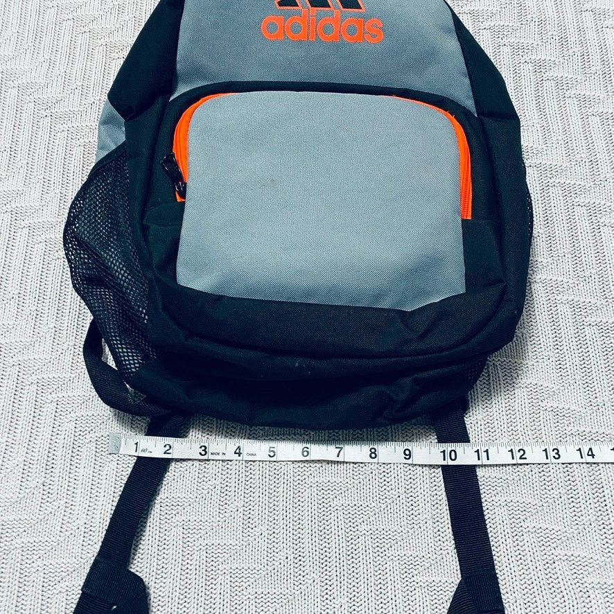 Adidas Adidas gray and orange small backpack Size ONE SIZE - 7 Thumbnail