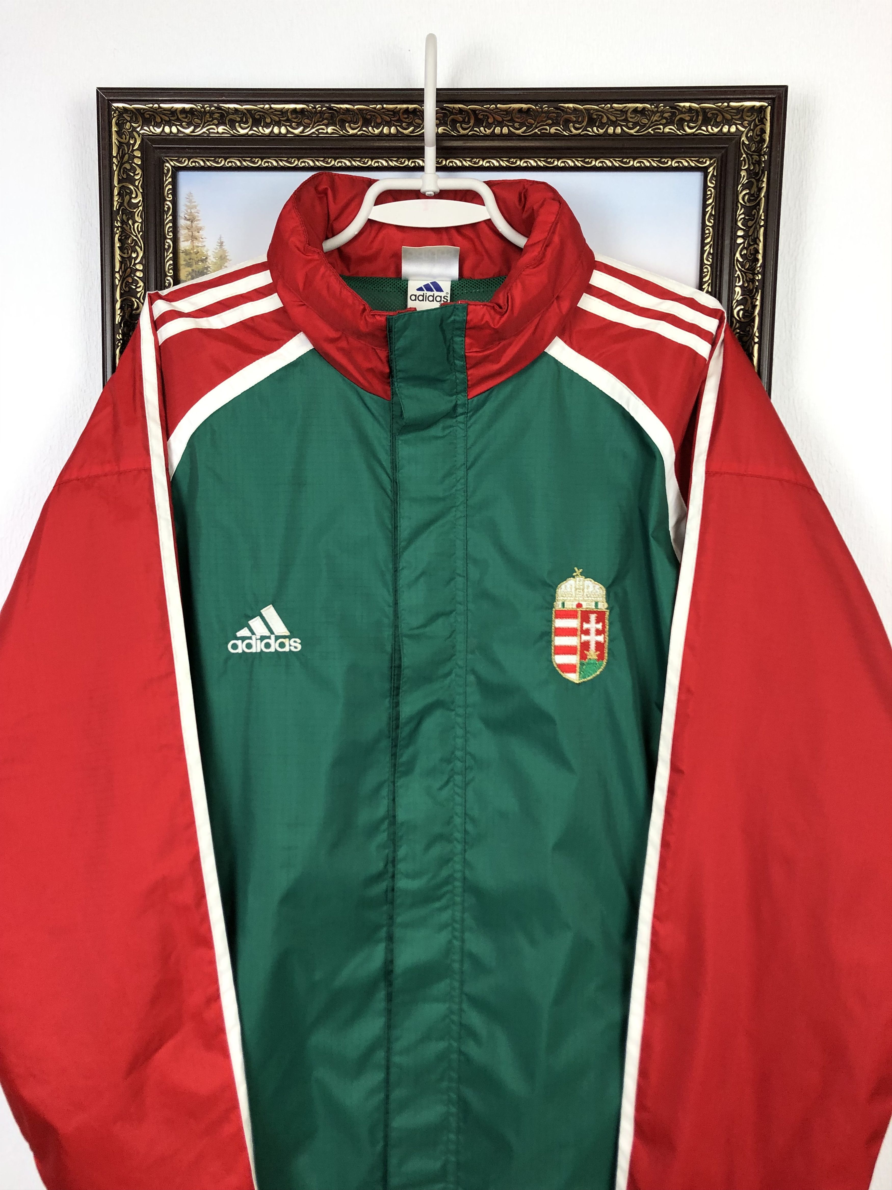 Adidas Vintage Hungary Football Set Suit Windbreaker Jacket Pants Size US M / EU 48-50 / 2 - 3 Thumbnail