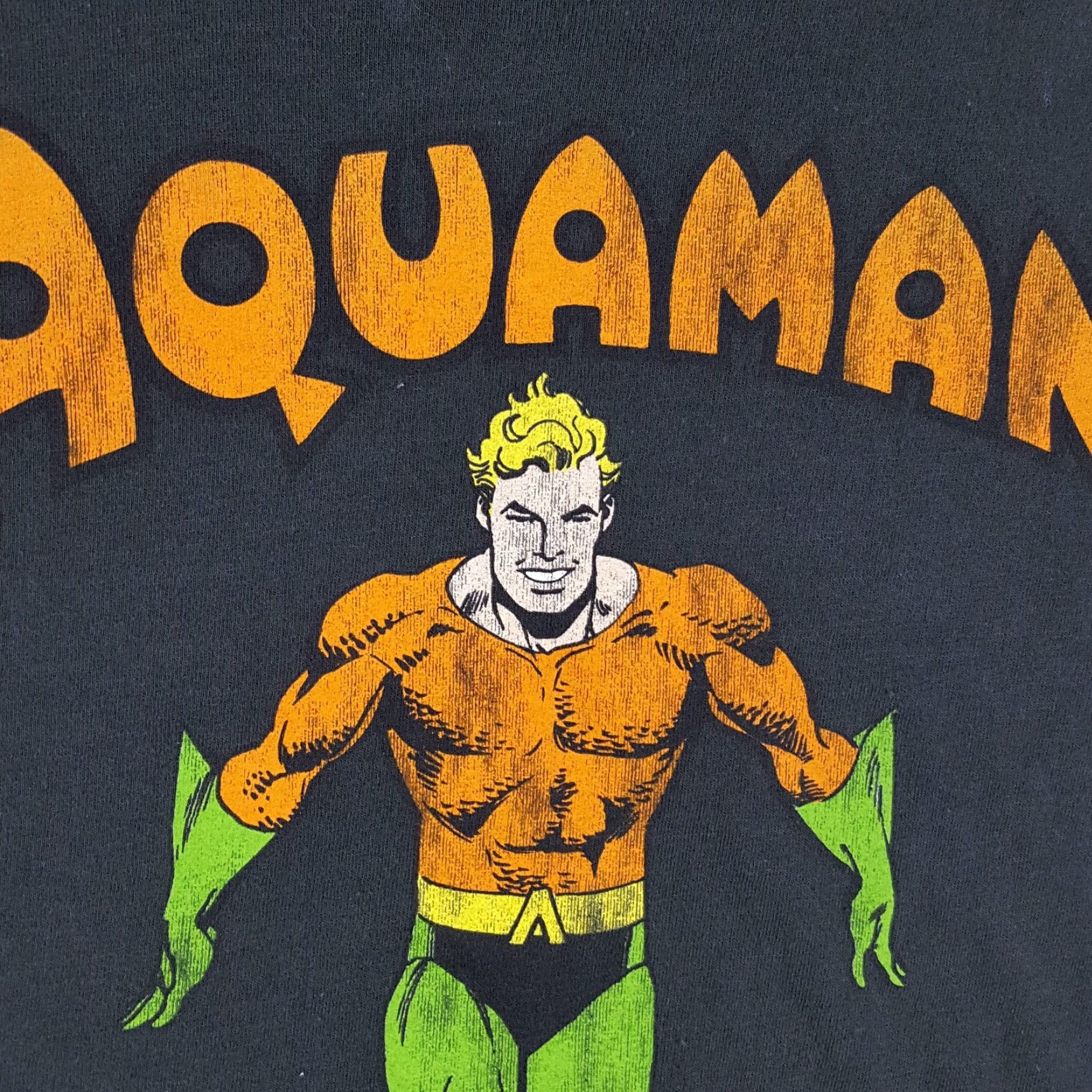Etro VINTAGE DC Comics Aquaman T-Shirt Men Large Gray Retro Cartoon 90s 00s Y2K Size US L / EU 52-54 / 3 - 4 Thumbnail