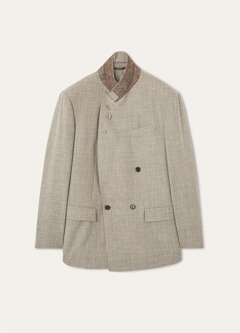 Loro Piana o1srvl11e0526 FAP3402 Everton Jacket in Beige Size US XL / EU 56 / 4 - 8 Thumbnail